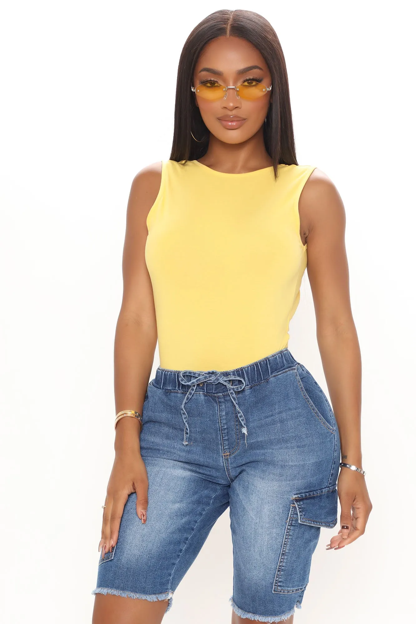Open Options Backless Bodysuit - Yellow sold by Fashion Nova product image thumbnail 3