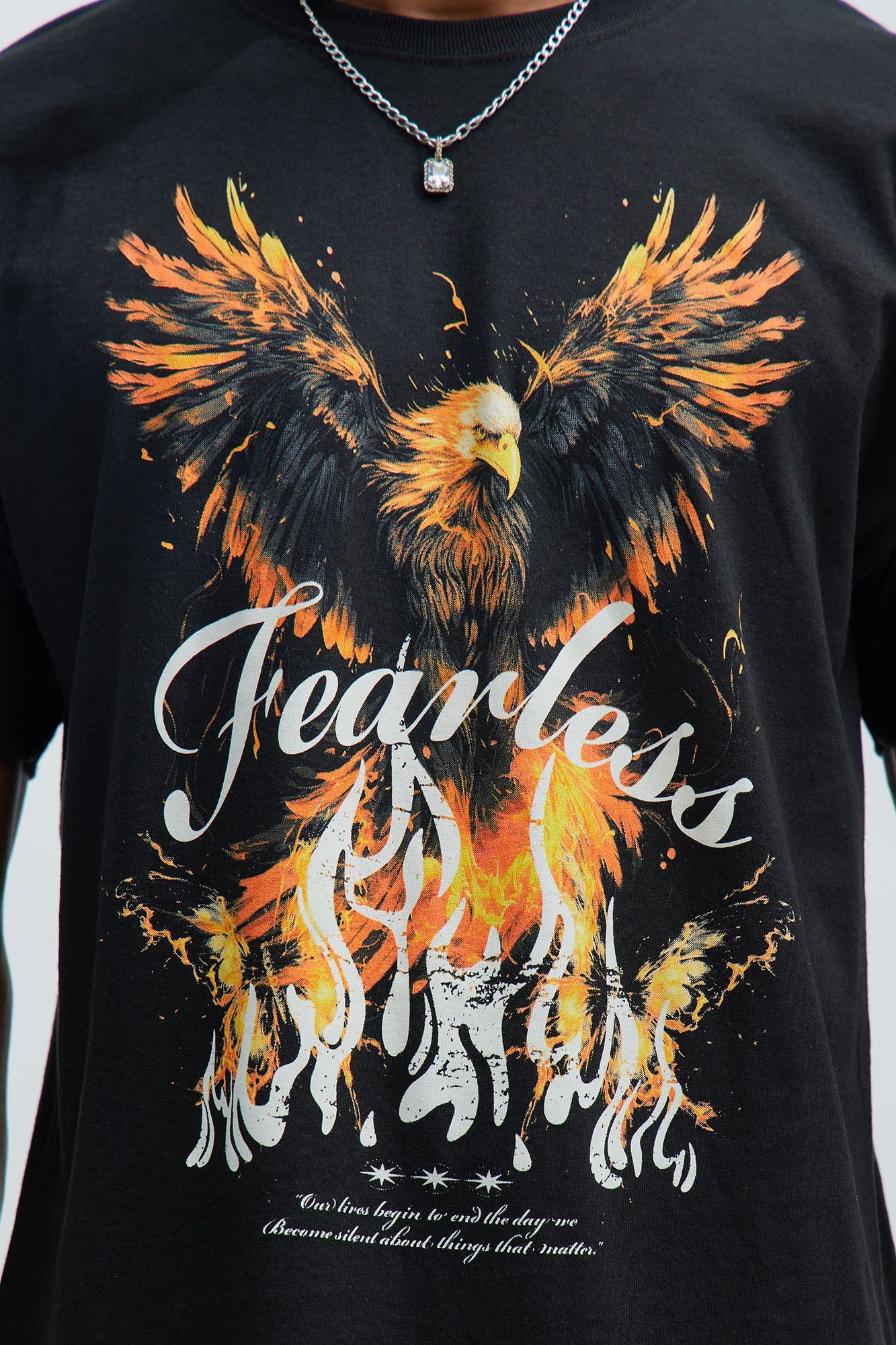 Fearless Short Sleeve Tee - Black sold by Fashion Nova product image thumbnail 3