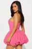 A Night in Paris Bubble Mini Dress - Fuchsia sold by Fashion Nova