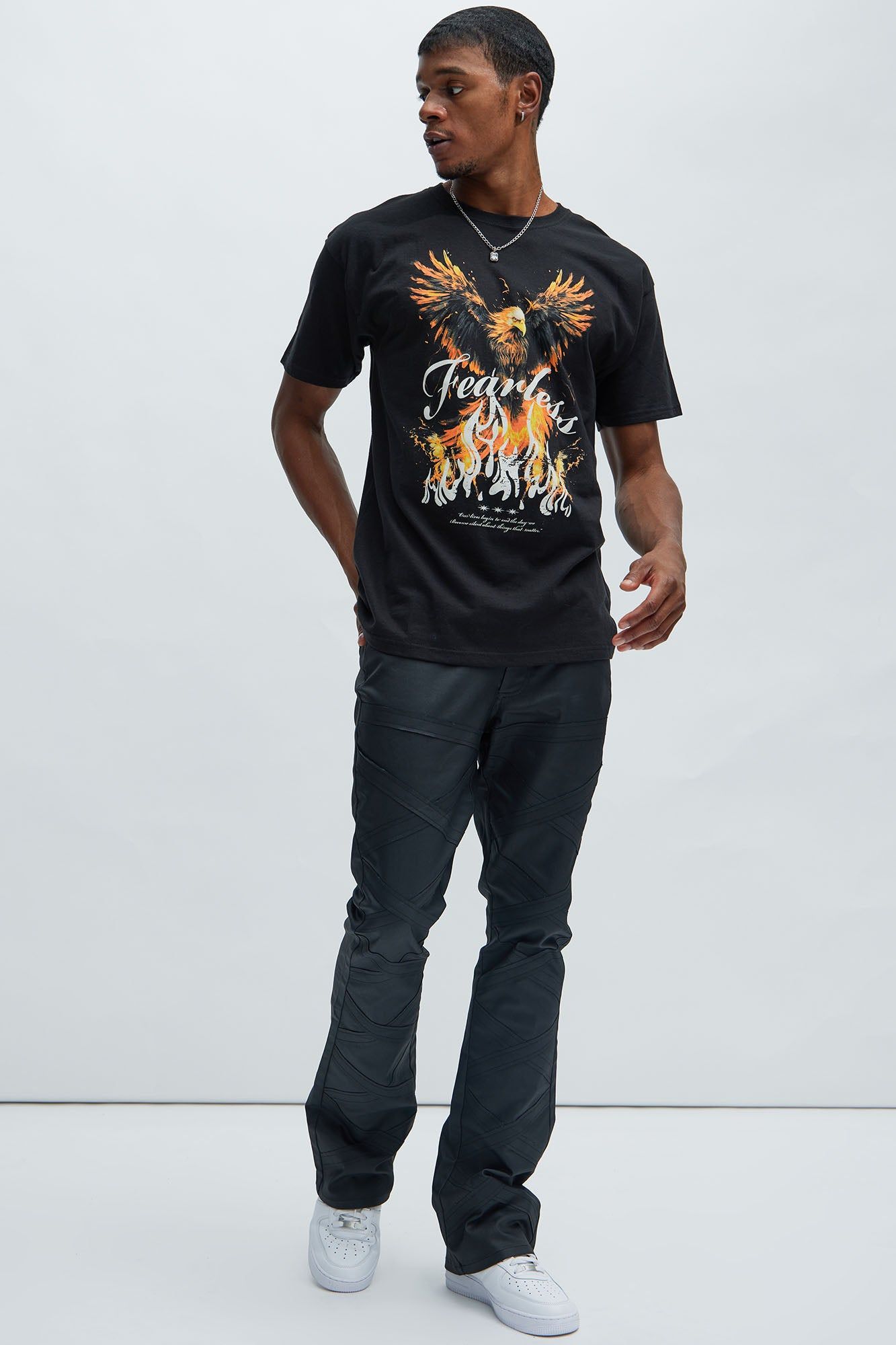 Fearless Short Sleeve Tee - Black sold by Fashion Nova product image thumbnail 2