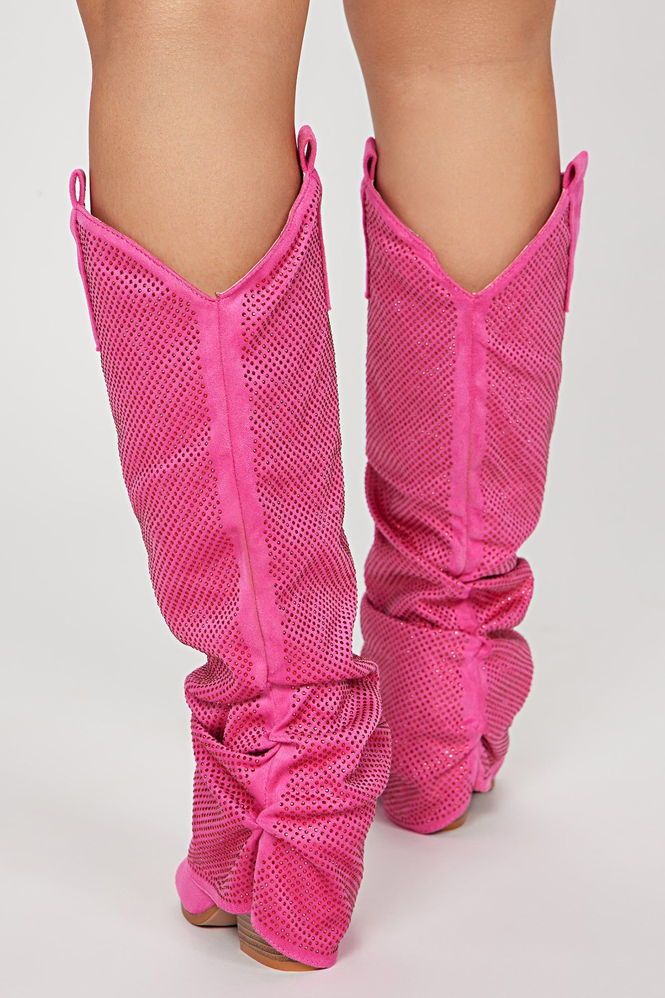 Barbie Cowgirl Knee High Boots - Pink sold by Fashion Nova product image thumbnail 4