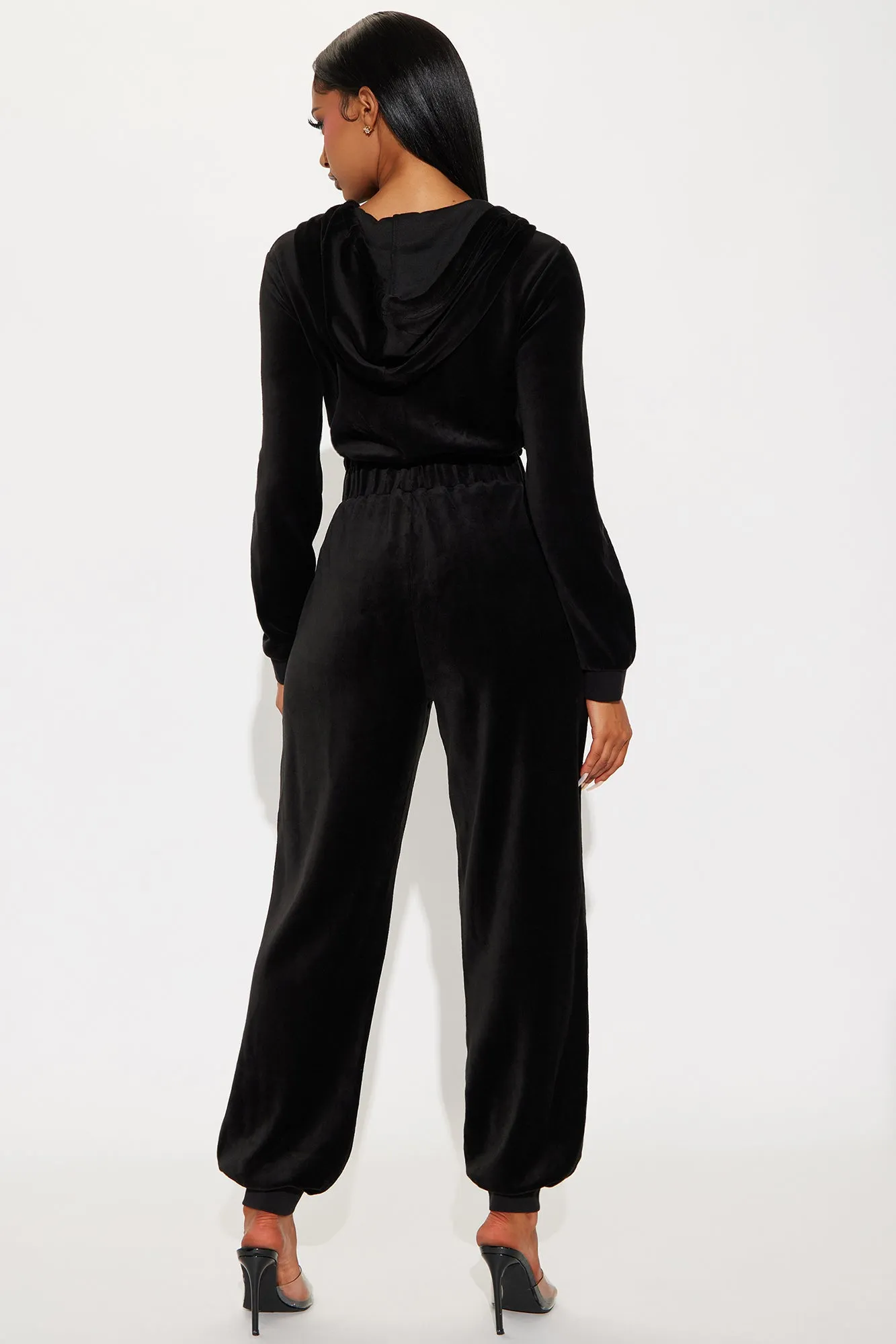 The Original Trendsetter Velour Jumpsuit - Black sold by Fashion Nova product image thumbnail 3