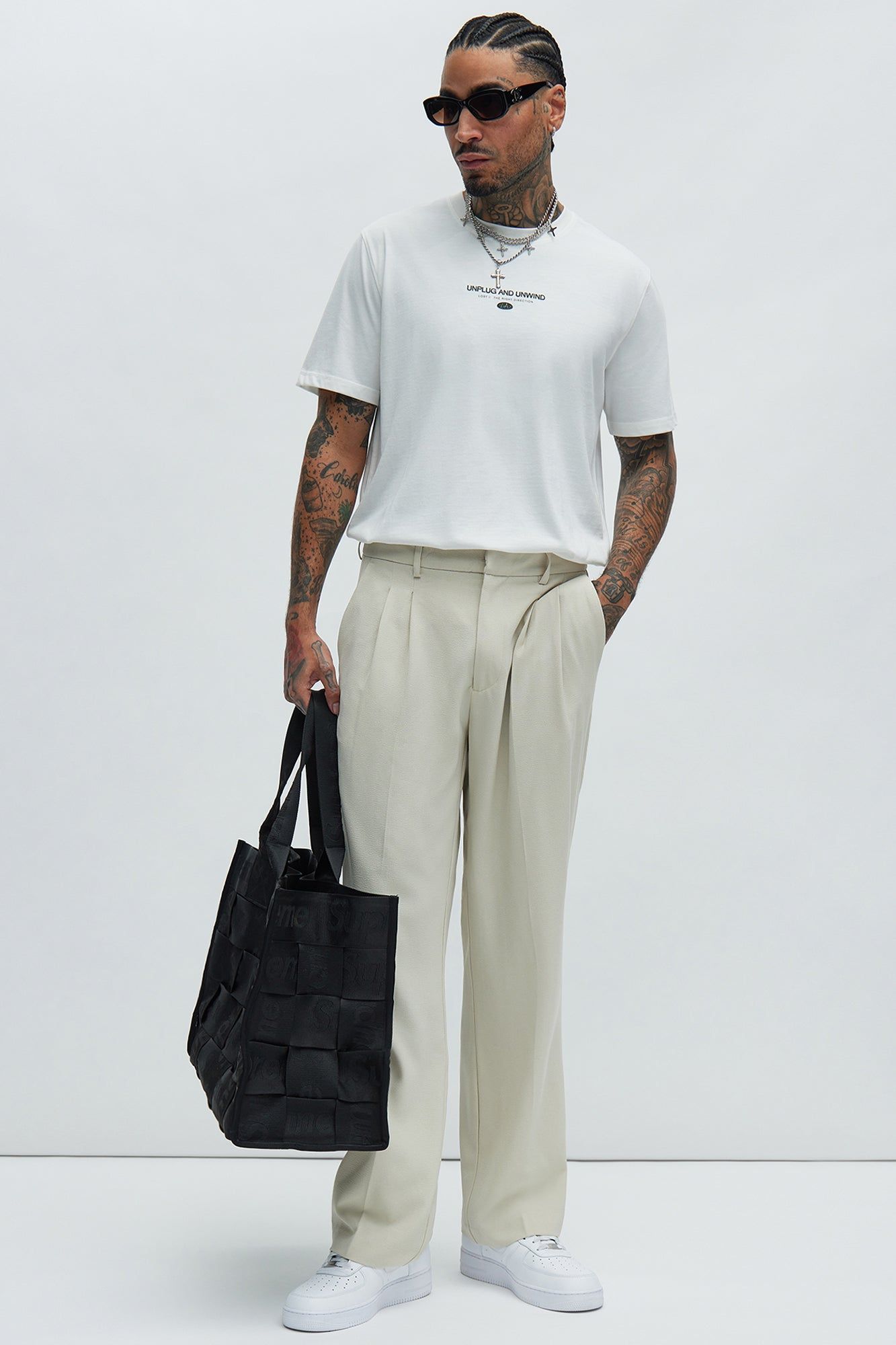 Unplug And Unwind Short Sleeve Tee - Off White sold by Fashion Nova product image thumbnail 2
