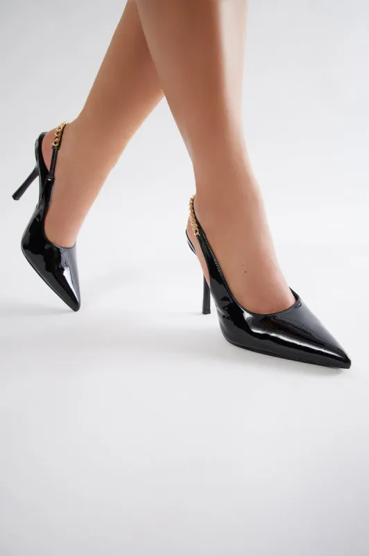 Vincent Slingback Pumps - Black sold by Fashion Nova