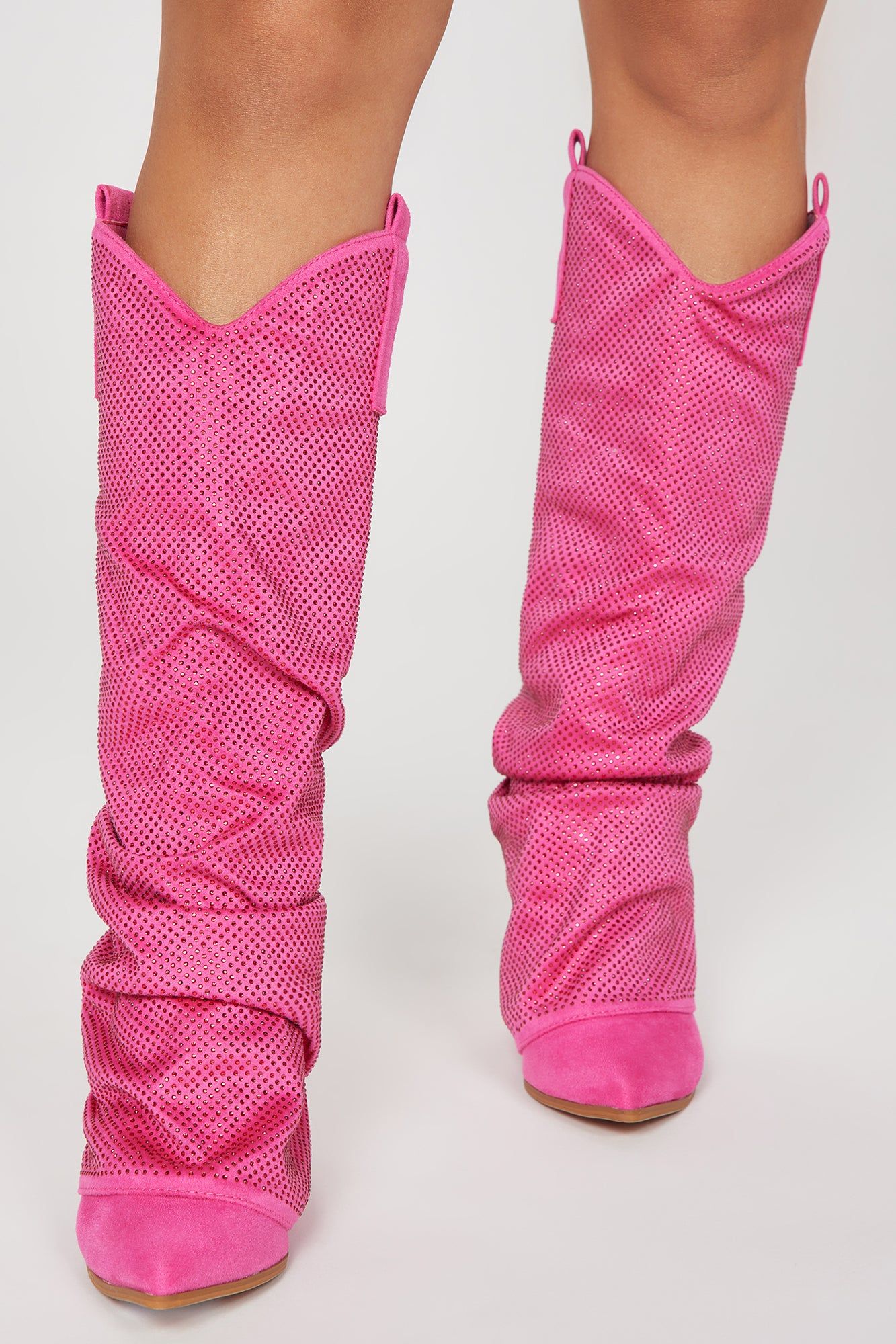 Barbie Cowgirl Knee High Boots - Pink sold by Fashion Nova product image thumbnail 2