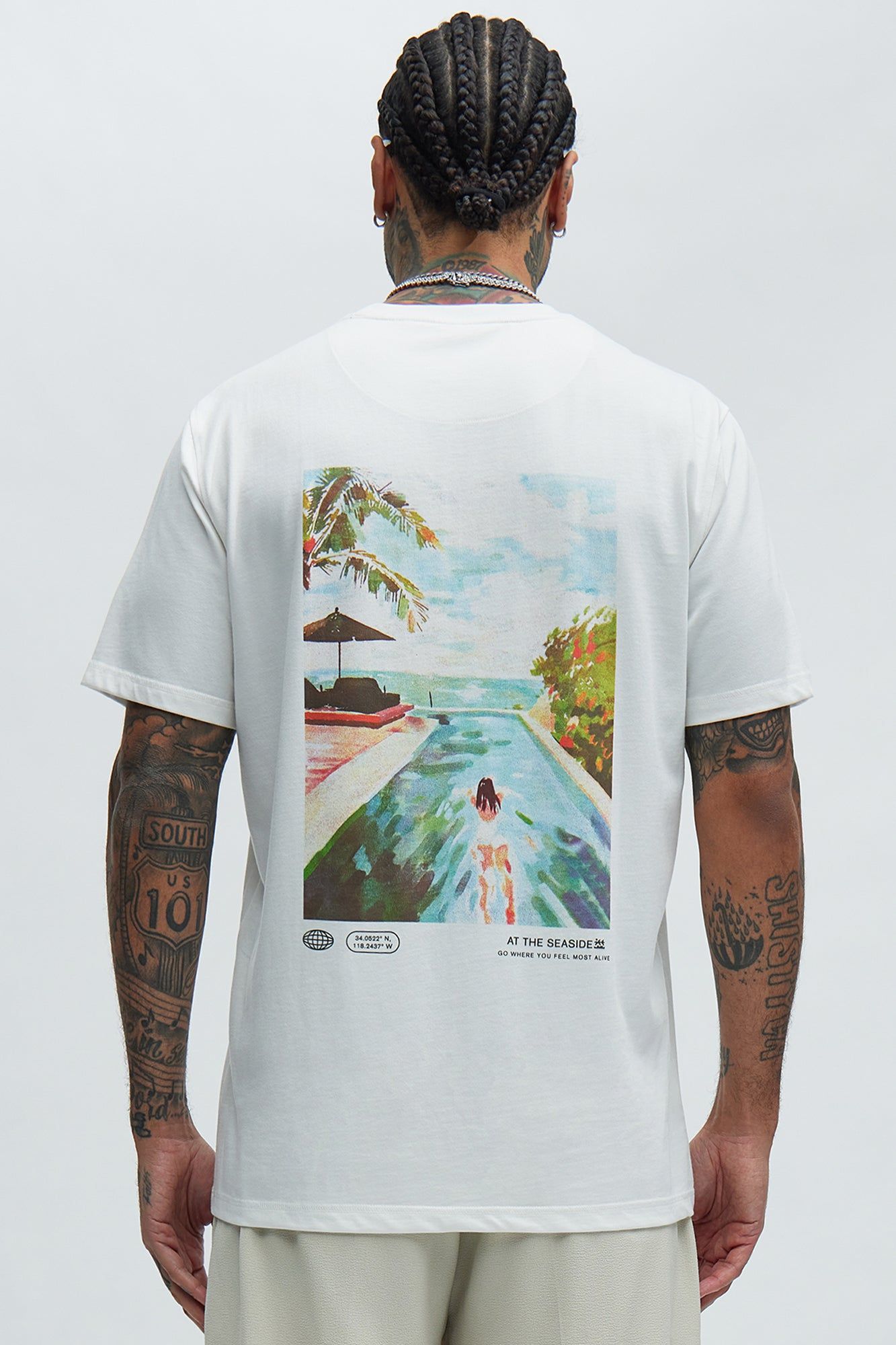 Unplug And Unwind Short Sleeve Tee - Off White sold by Fashion Nova