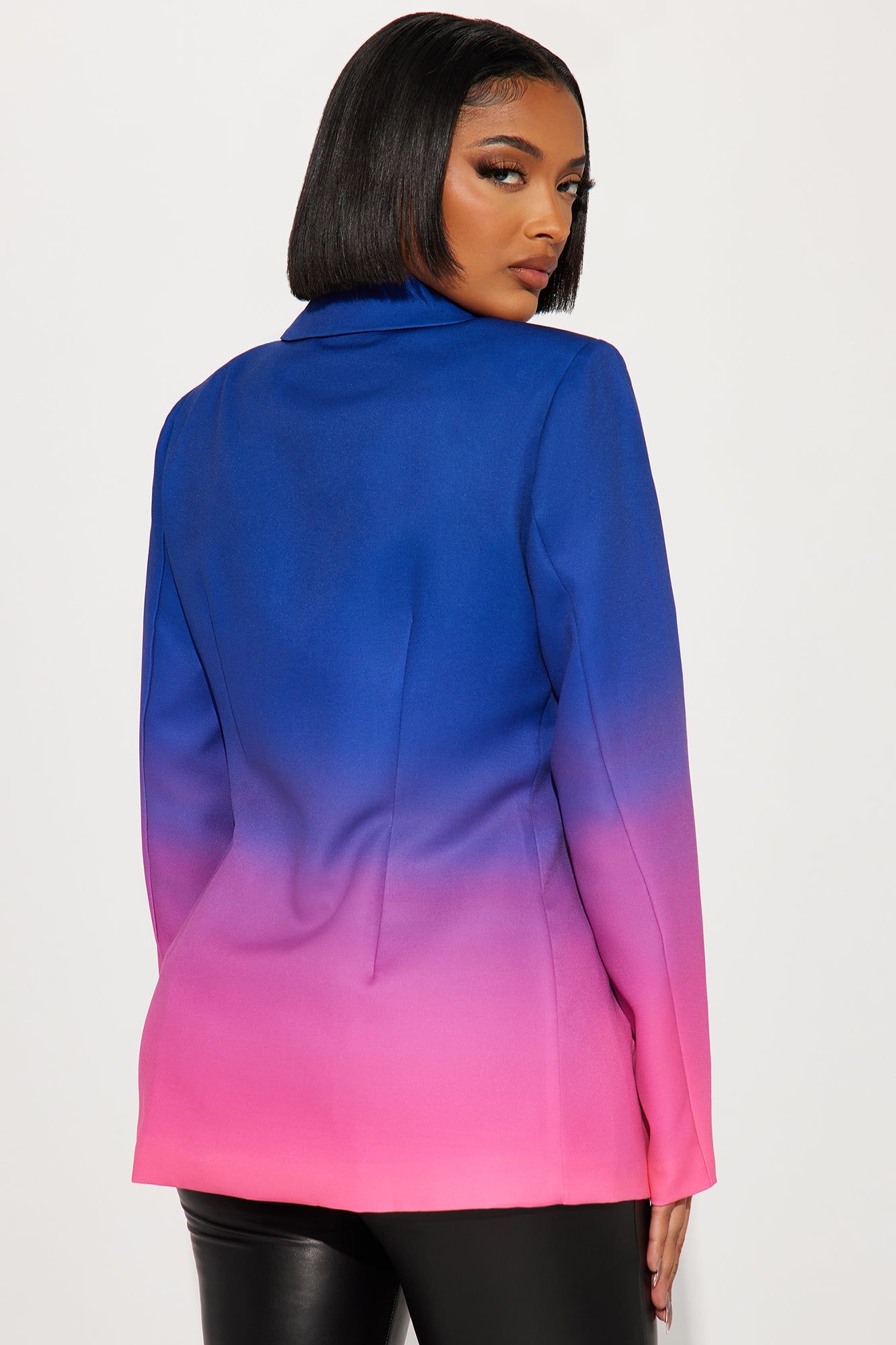 Mixed Feelings Ombre Blazer - Blue/combo sold by Fashion Nova product image thumbnail 3