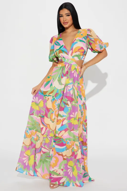 Riviera Dreams Maxi Dress - Multi Color sold by Fashion Nova
