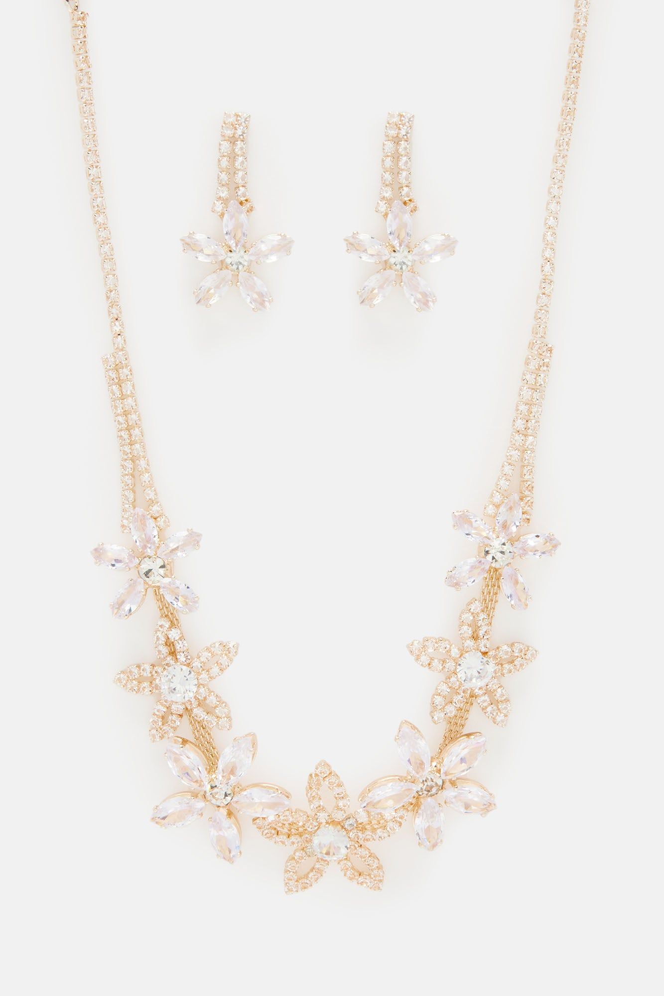 Sent Flowers Necklace and Earring Set - Gold sold by Fashion Nova product image thumbnail 3