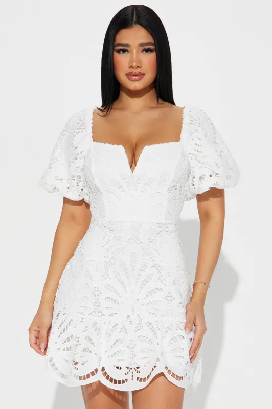 Key West Mini Dress - White sold by Fashion Nova