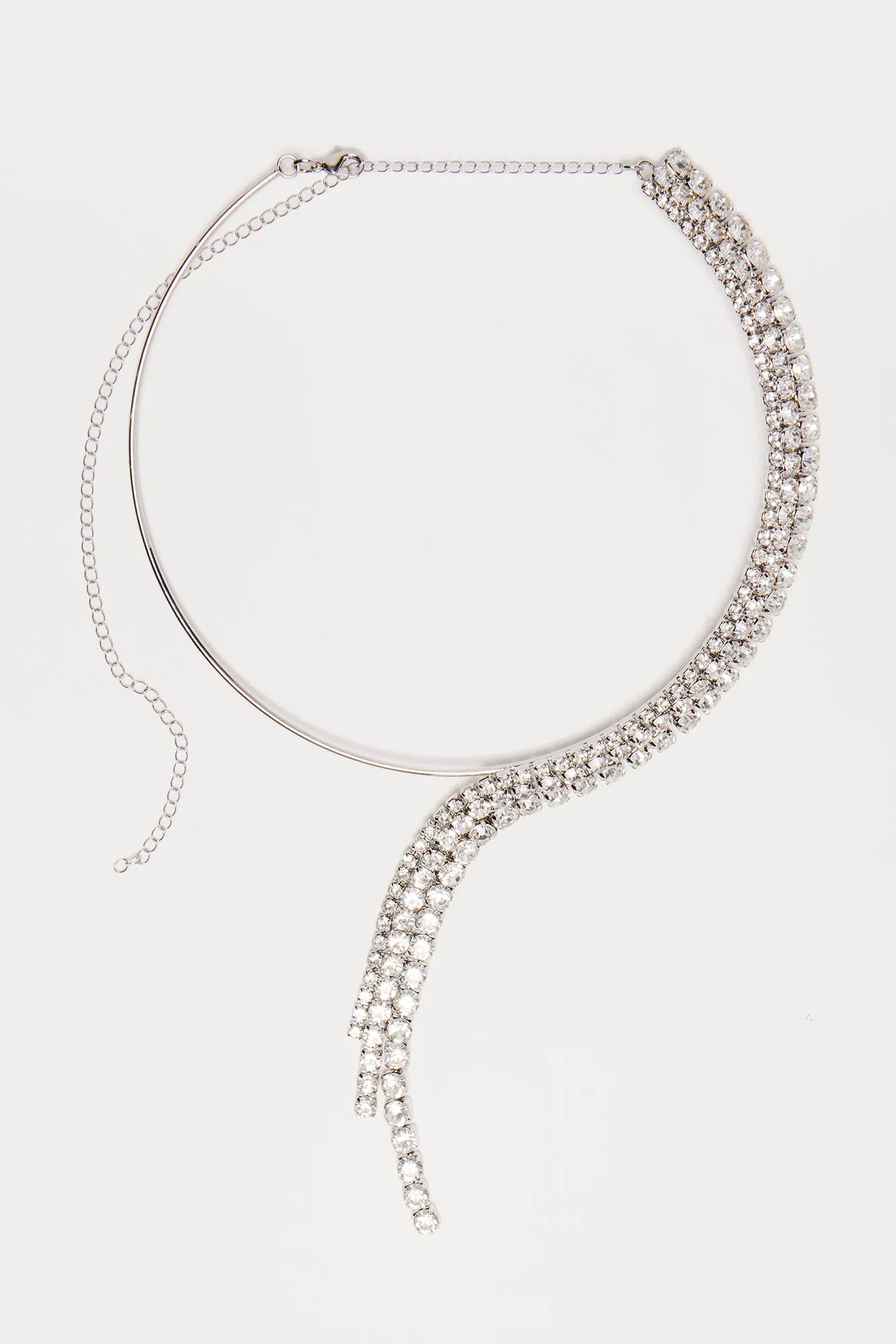 The Shiniest One Around Necklace - Silver sold by Fashion Nova
