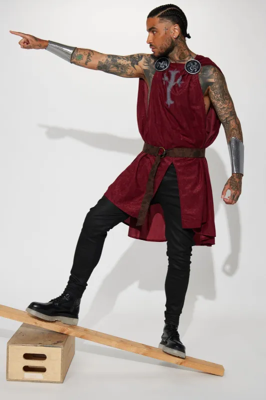 Knight's Surcoat 4 Piece Costume Set - Red/combo sold by Fashion Nova