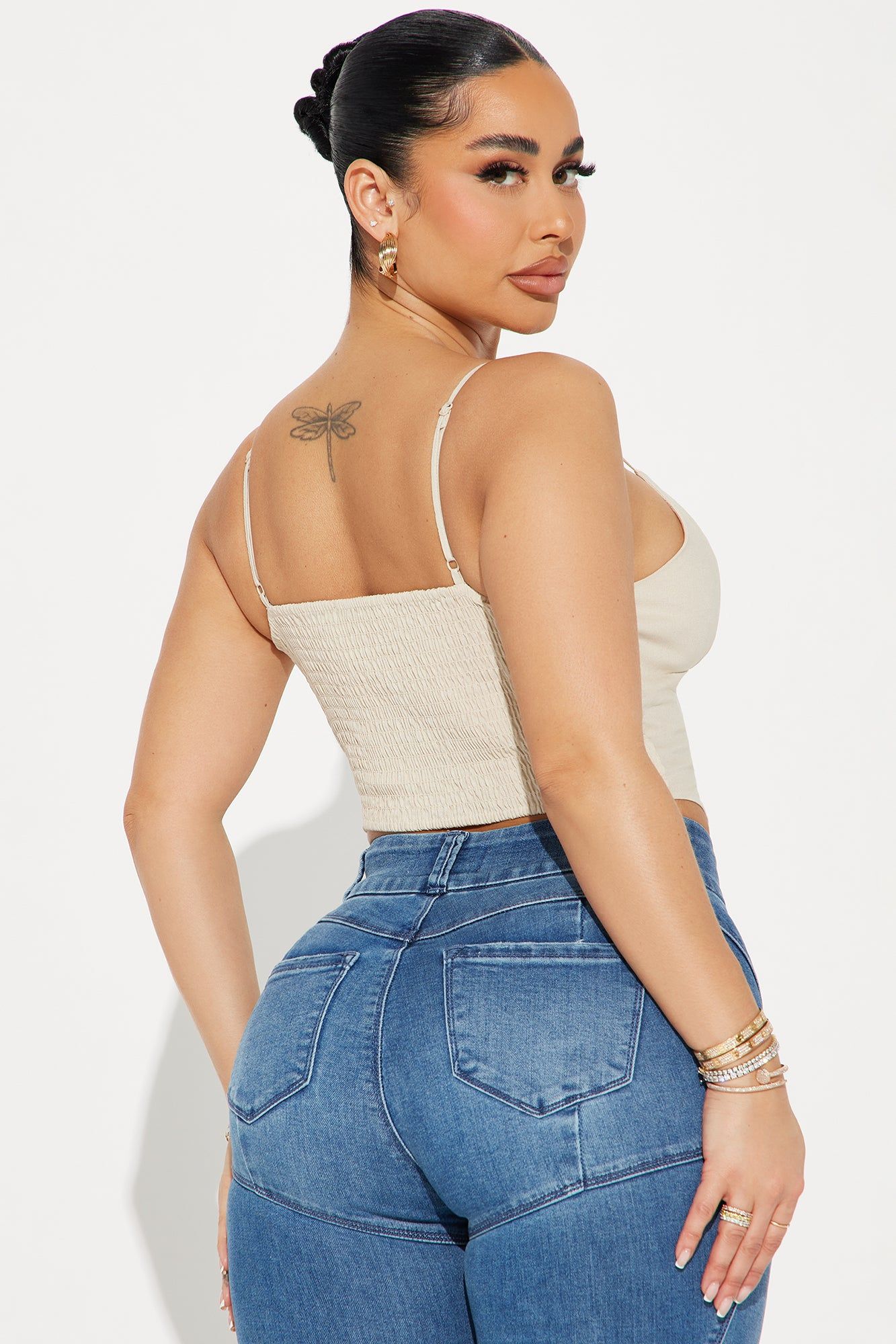 My Way Linen Top - Khaki sold by Fashion Nova product image thumbnail 3