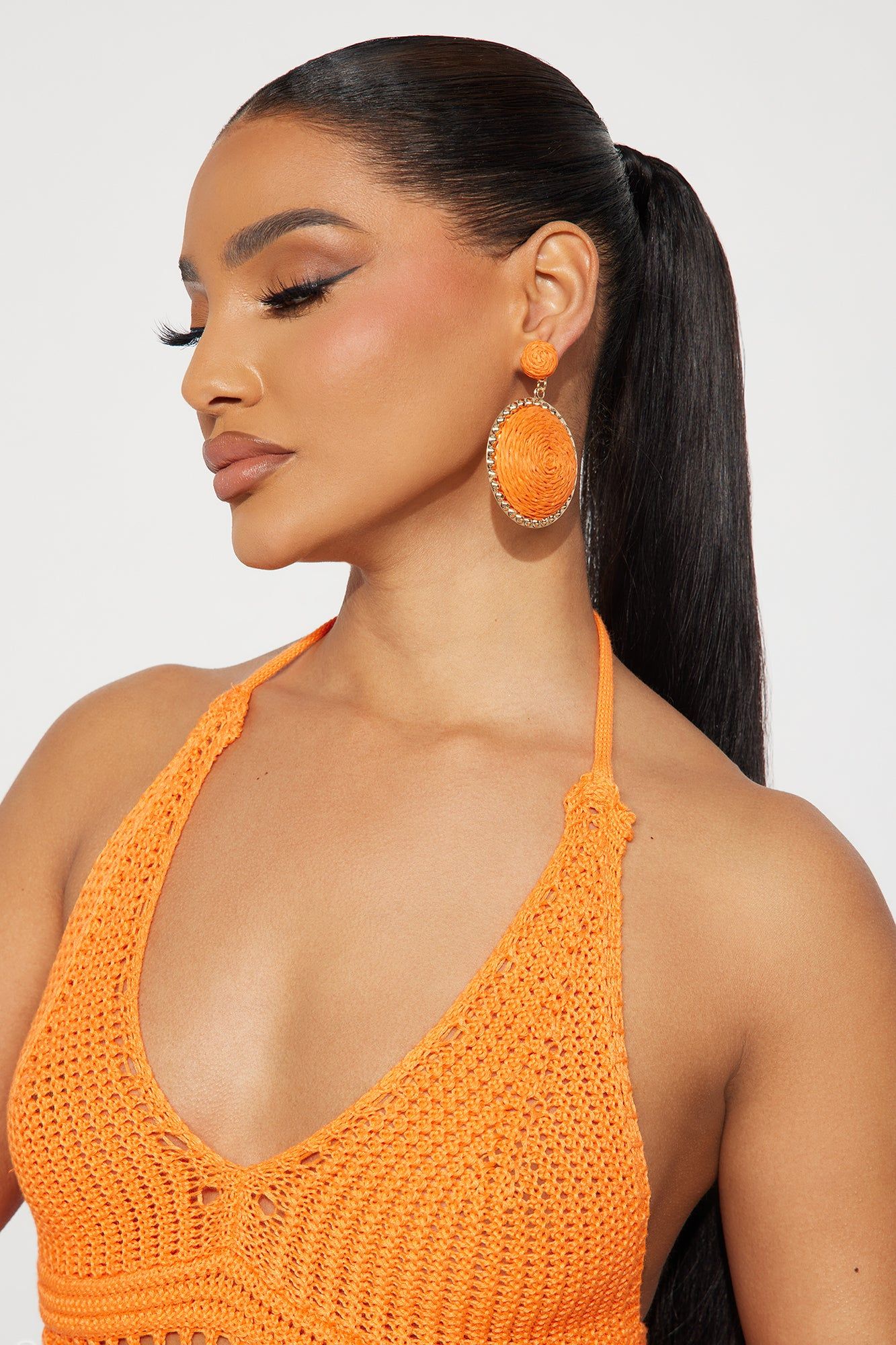 Vacation In Thailand Earrings - Orange sold by Fashion Nova product image thumbnail 2