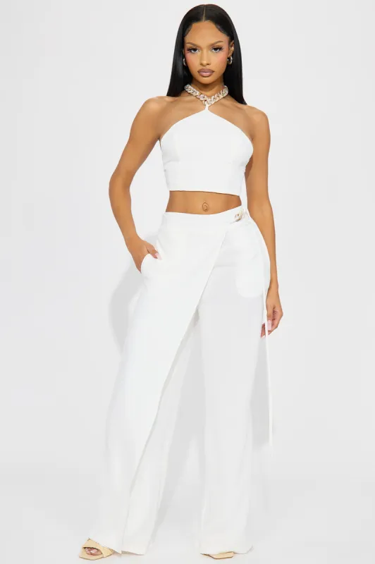 Vivian Pant Set - Off White sold by Fashion Nova