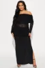 Adeline Mesh Maxi Dress - Black sold by Fashion Nova