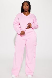 Anais Wide Leg Lounge Pant - Pink sold by Fashion Nova