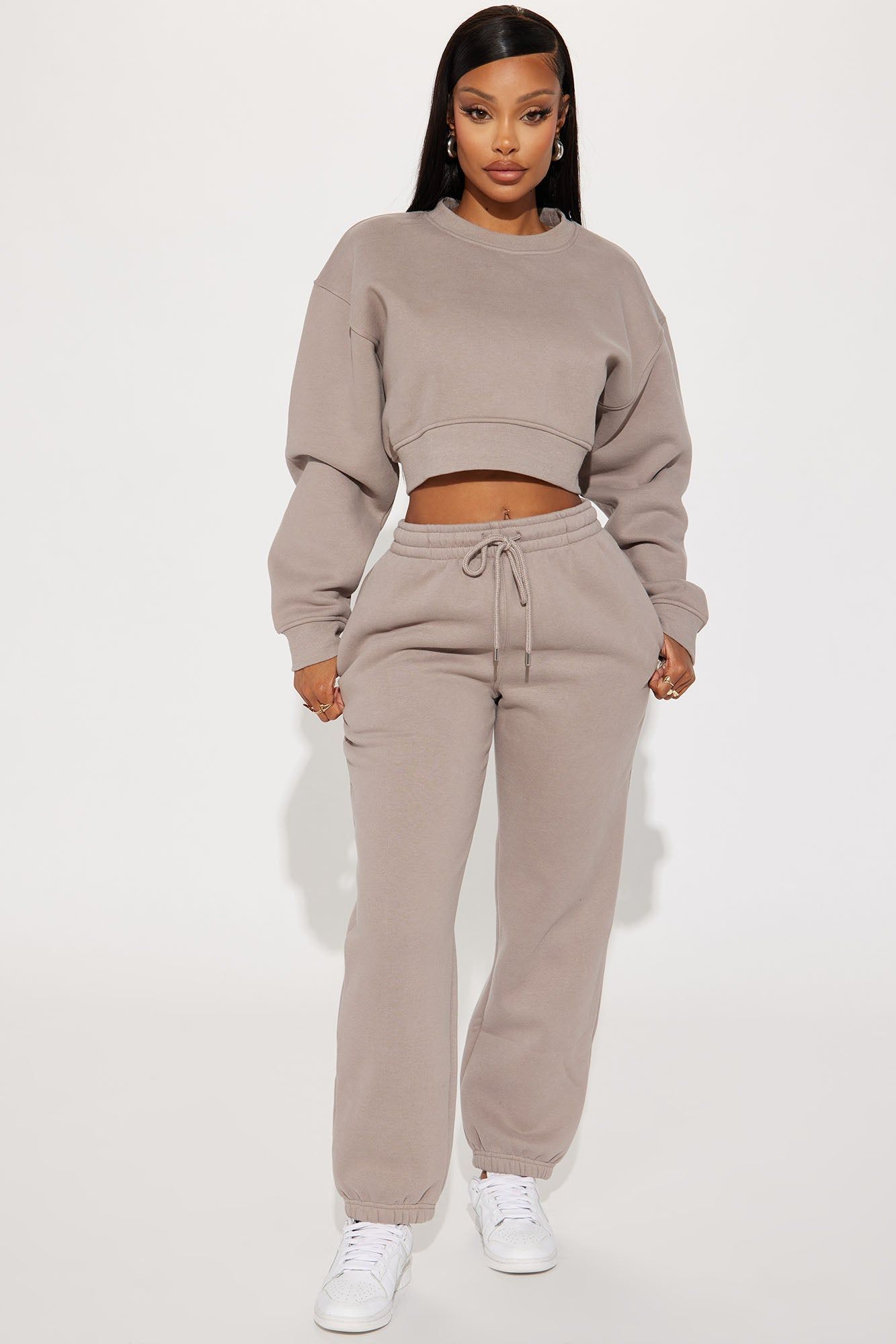 Make It Last Jogger Set - Stone sold by Fashion Nova