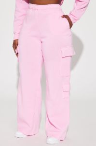 Anais Wide Leg Lounge Pant - Pink sold by Fashion Nova