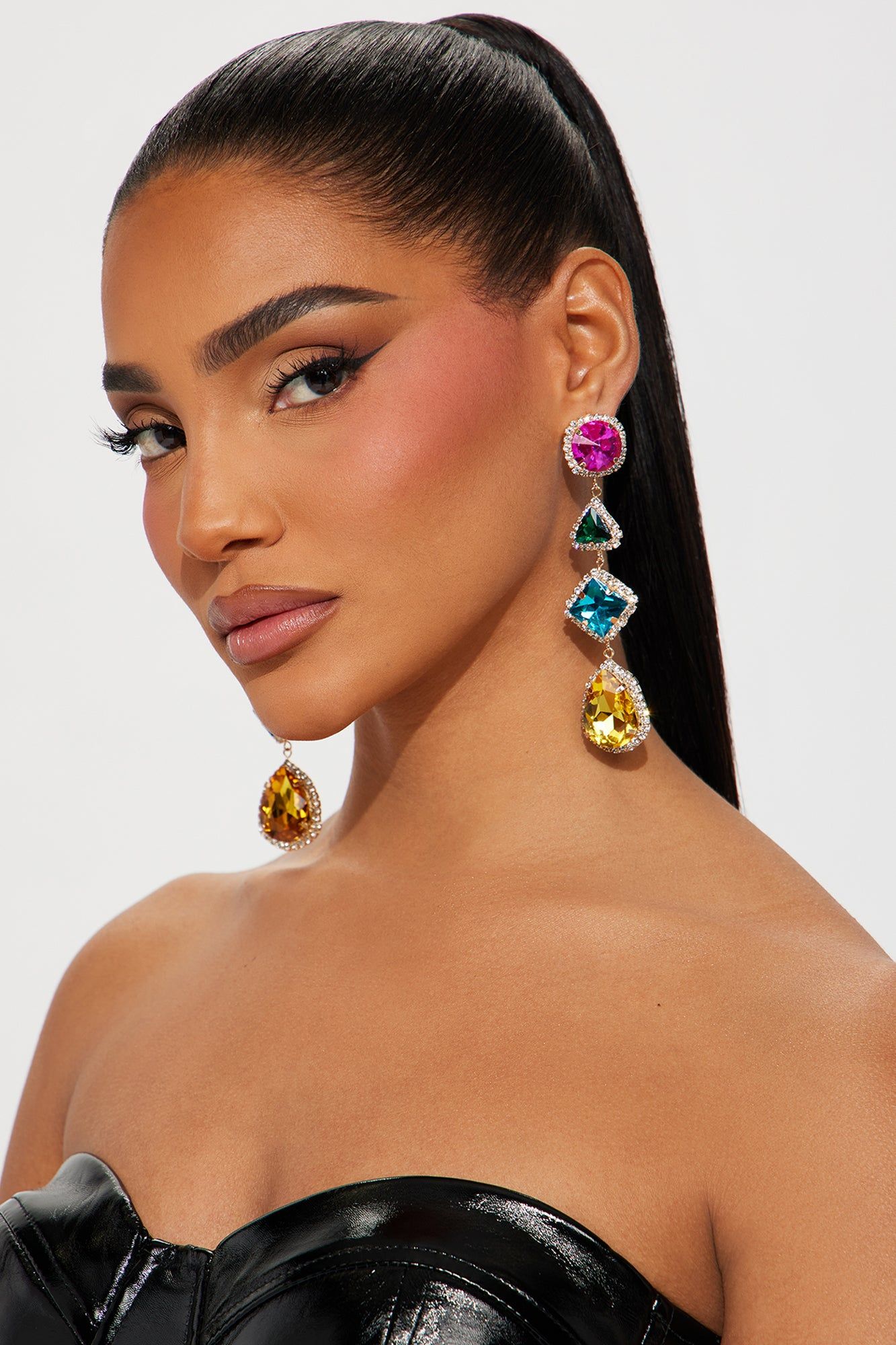 Different Versions Earrings - Gold/Multi sold by Fashion Nova product image thumbnail 3