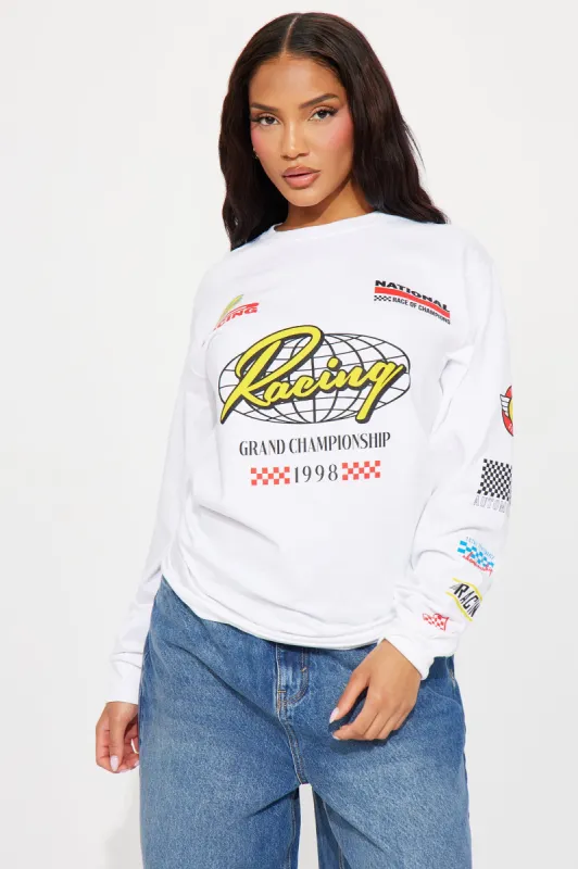 Grand Prix Racing '98 Tee - White sold by Fashion Nova