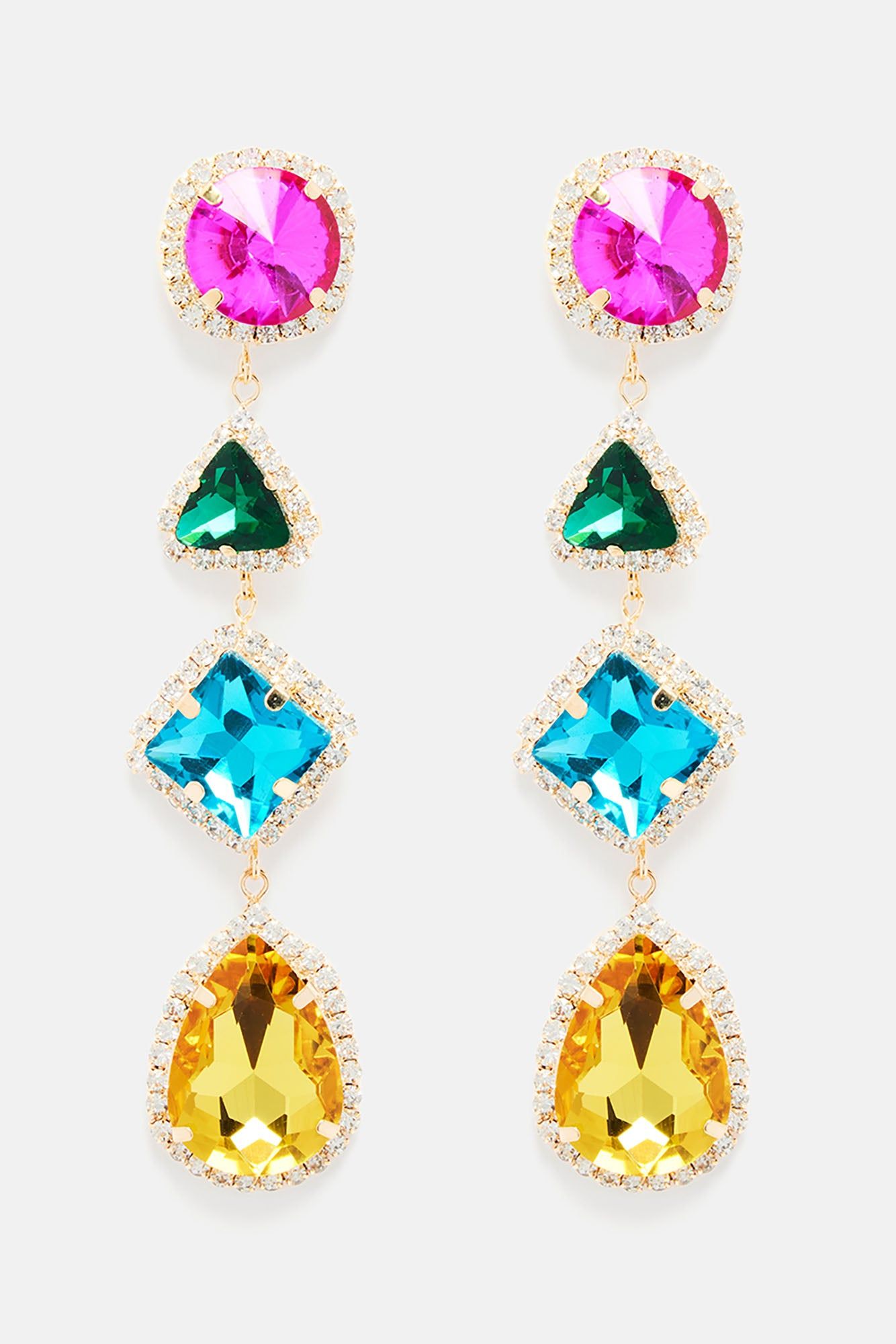Different Versions Earrings - Gold/Multi sold by Fashion Nova product image thumbnail 2