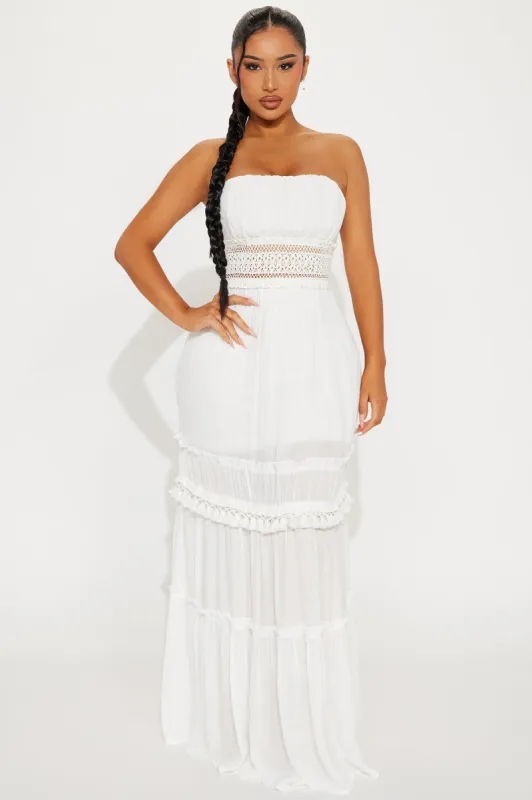 Vacation Mode Maxi Dress - Ivory sold by Fashion Nova