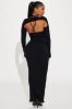 Mari Snatched Maxi Dress - Black sold by Fashion Nova