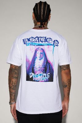 Dangerous Passion Short Sleeve Tee - White sold by Fashion Nova