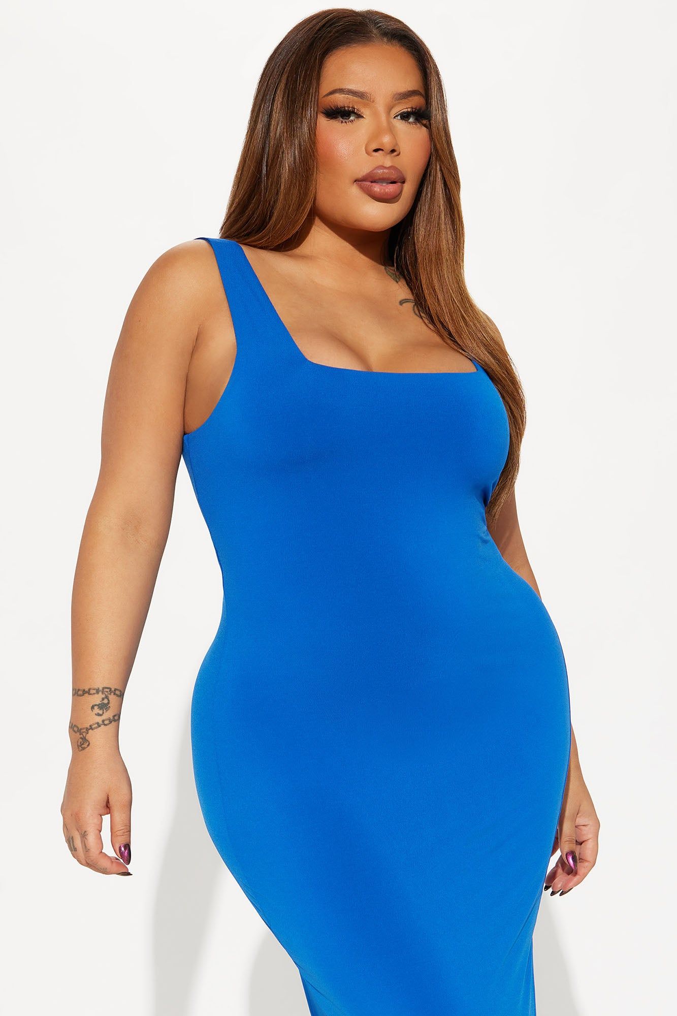 Kiss Me Sleeveless Midi Dress 11- Blue sold by Fashion Nova product image thumbnail 2