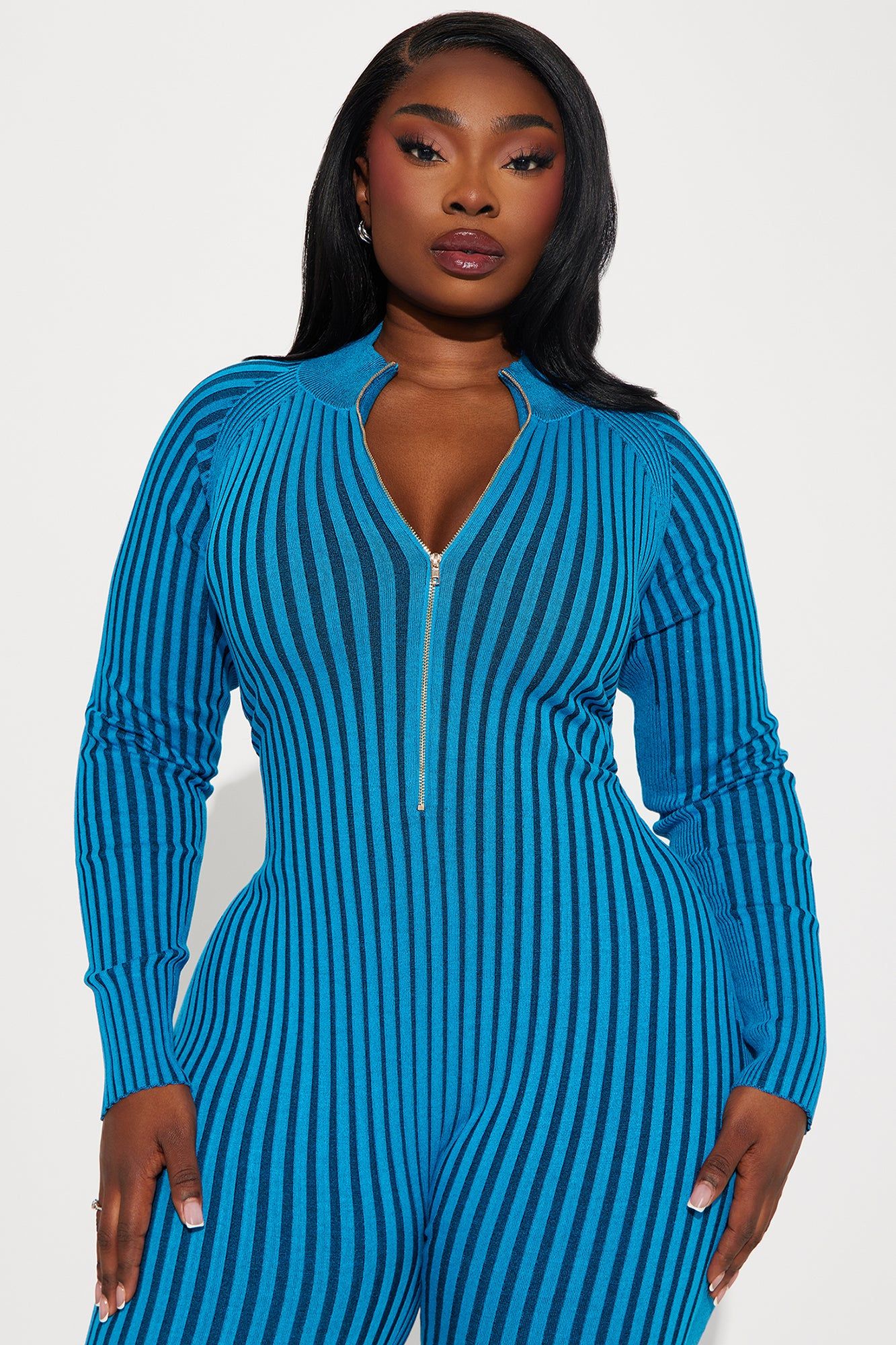 Stay Lifted Sweater Jumpsuit - Blue sold by Fashion Nova product image thumbnail 5