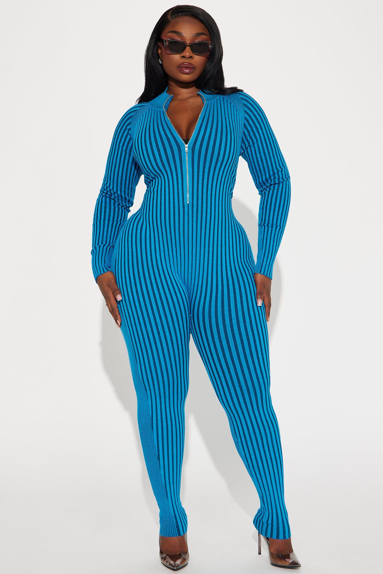 Stay Lifted Sweater Jumpsuit - Blue sold by Fashion Nova product image thumbnail 4