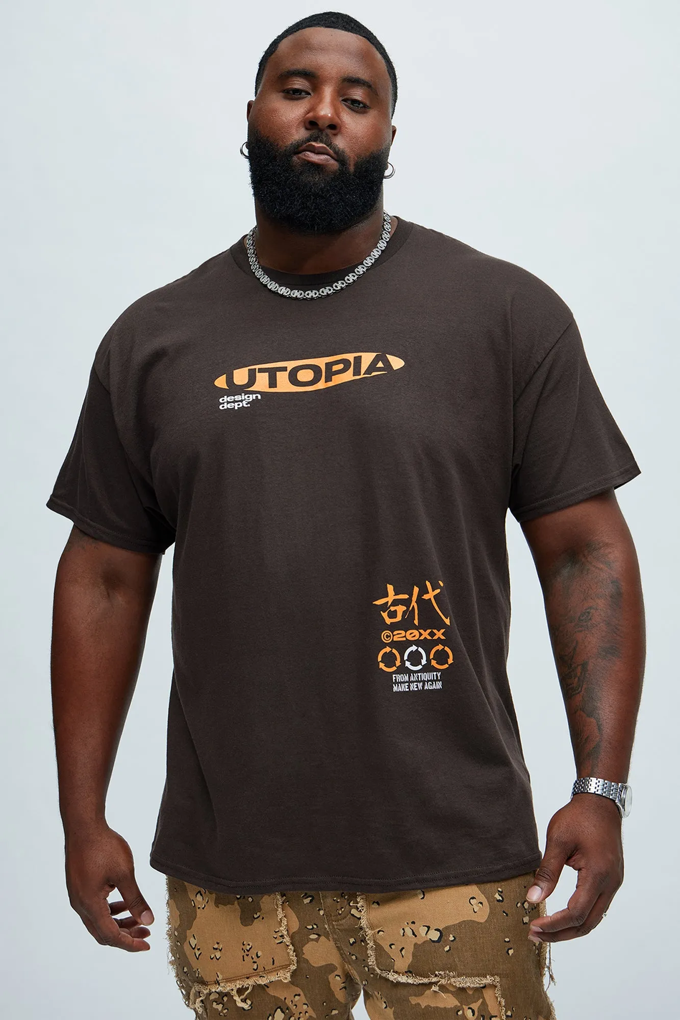 New Again Short Sleeve Tee - Brown sold by Fashion Nova product image thumbnail 5