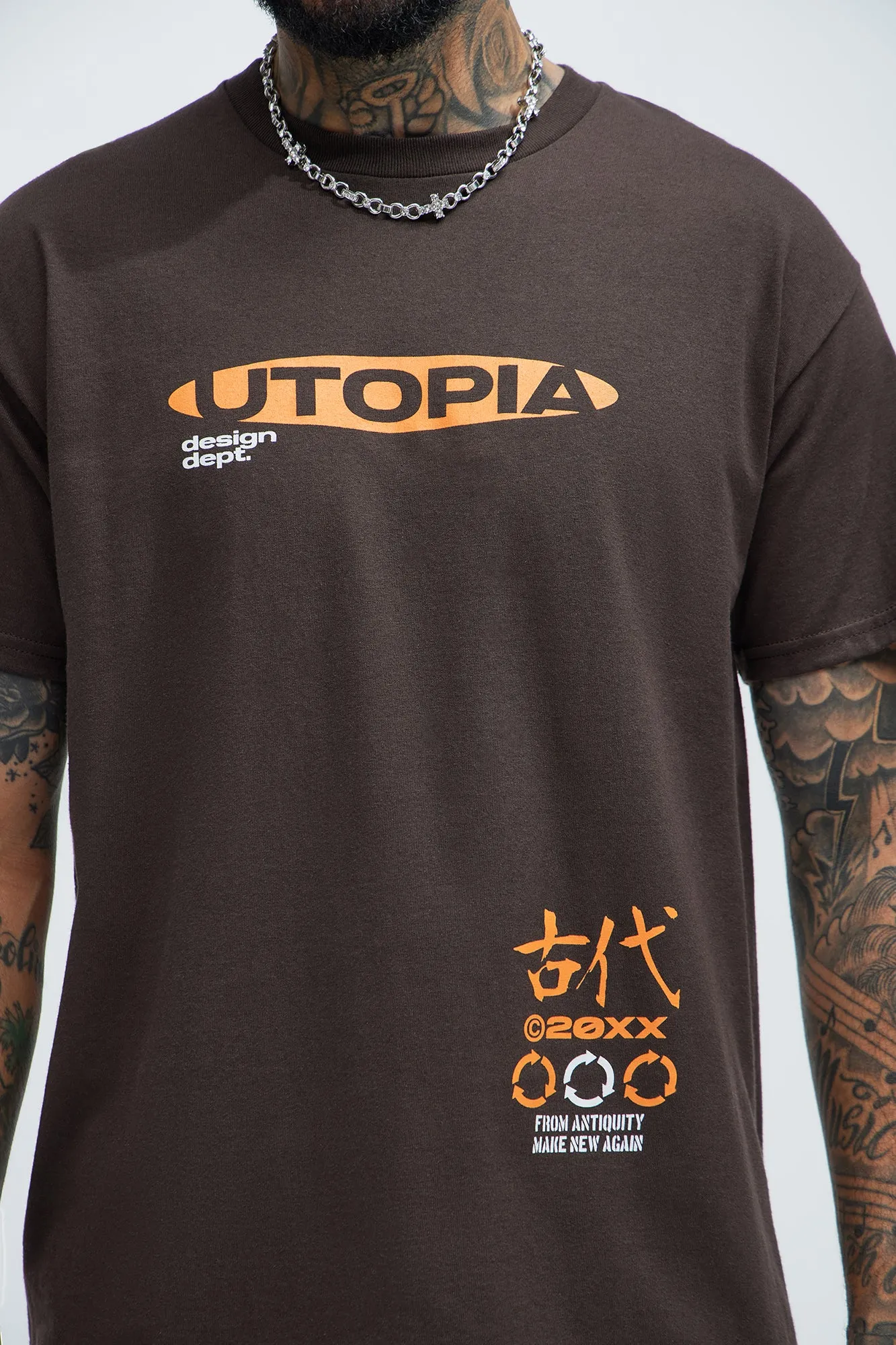 New Again Short Sleeve Tee - Brown sold by Fashion Nova product image thumbnail 3