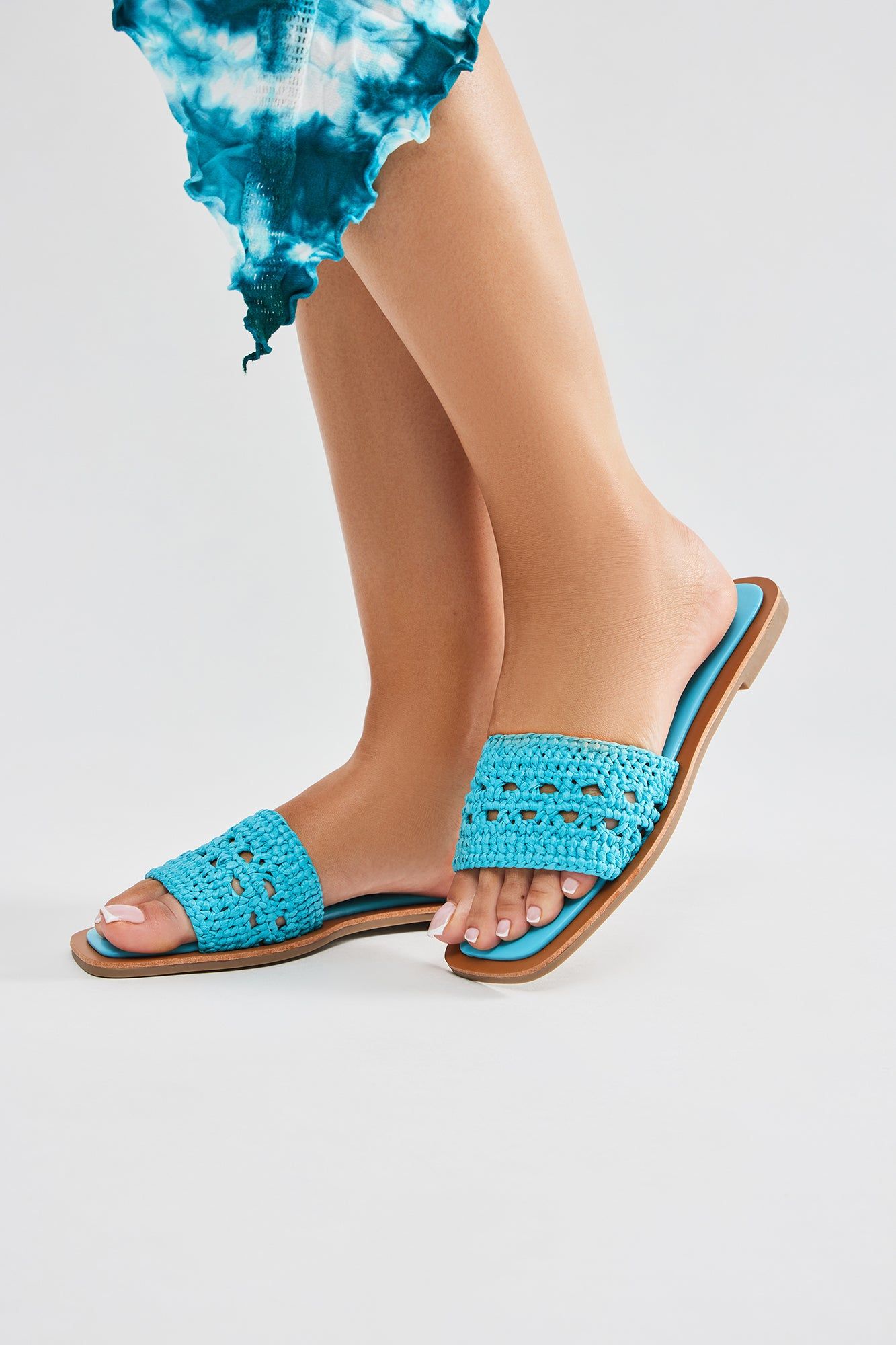 As Easy As That Flat Sandals - Blue sold by Fashion Nova product image thumbnail 3