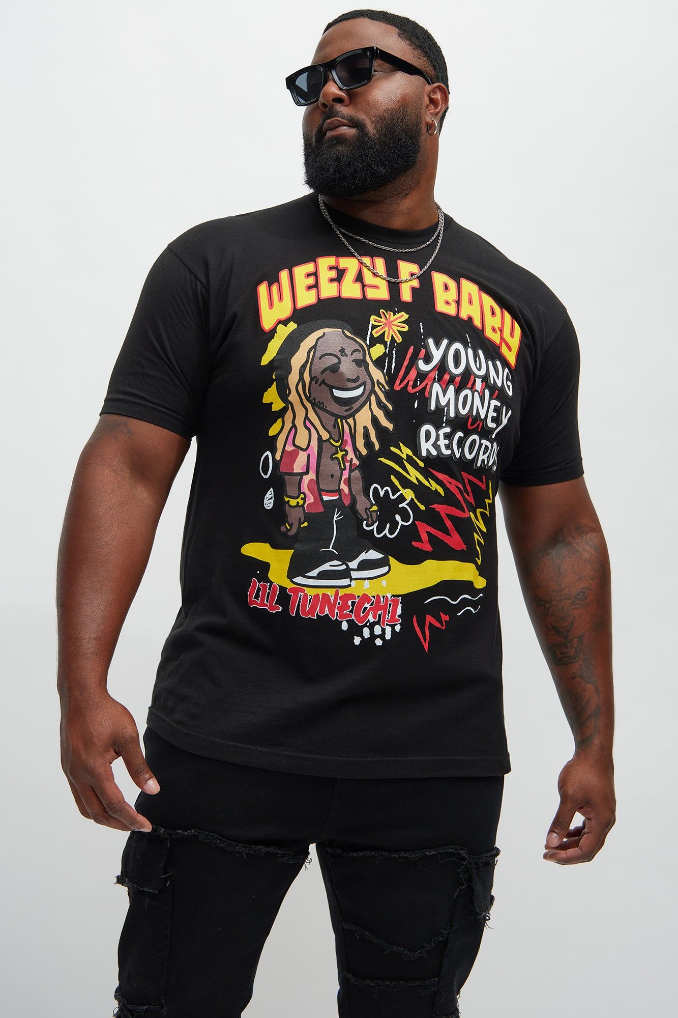 Lil Wayne Real G's Short Sleeve Tee - Black sold by Fashion Nova product image thumbnail 5