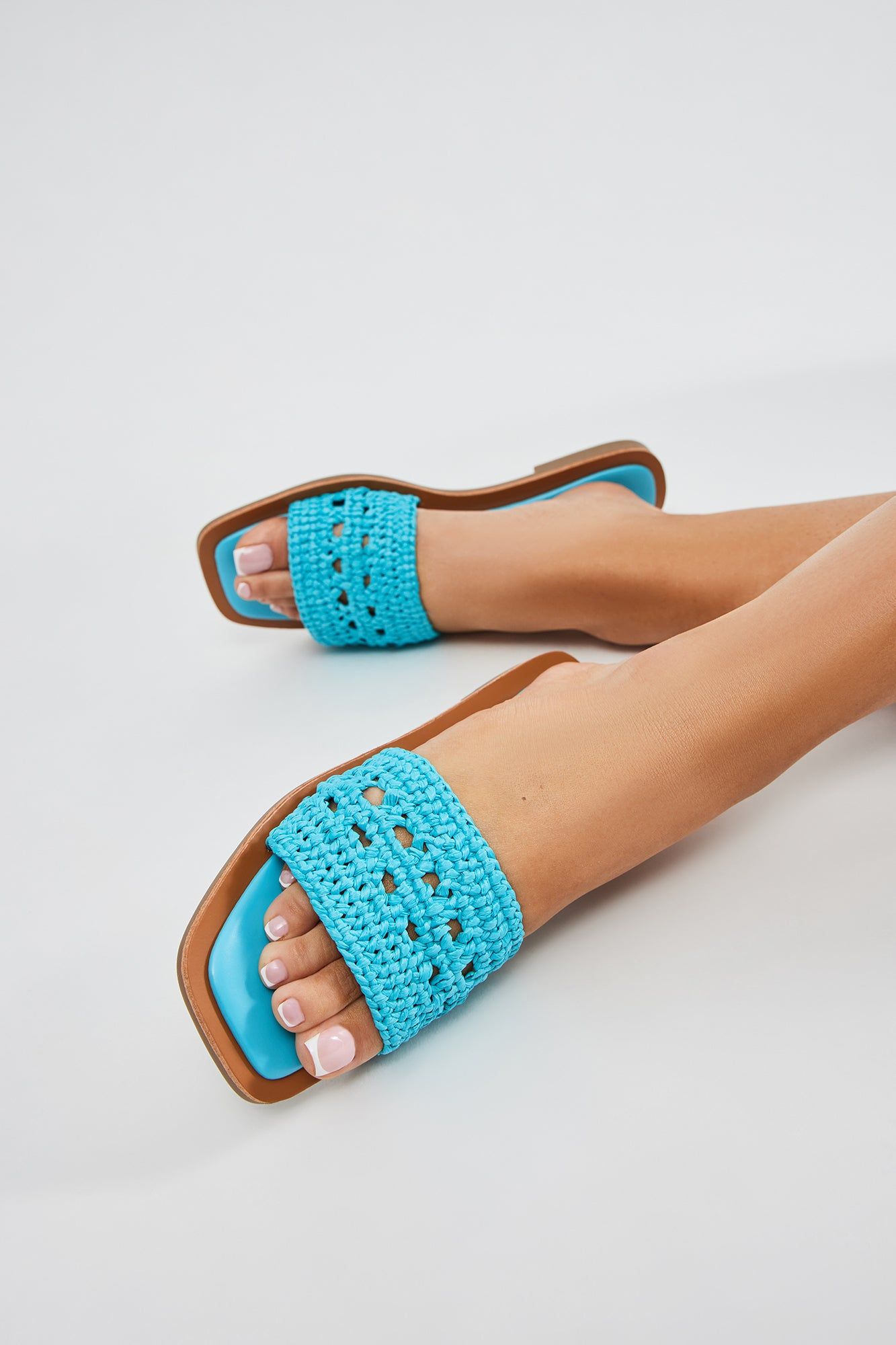 As Easy As That Flat Sandals - Blue sold by Fashion Nova