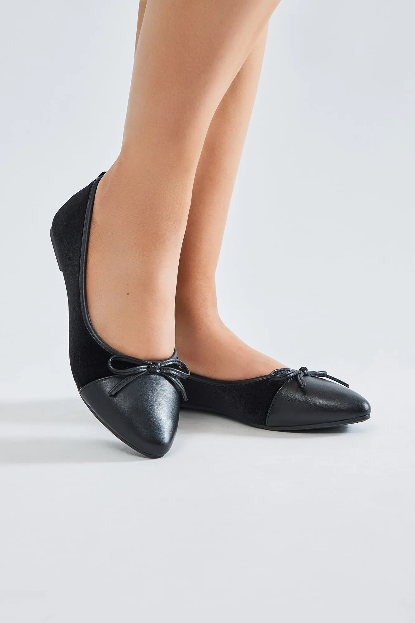 Serena Velvet Ballet Flats - Black sold by Fashion Nova product image thumbnail 3