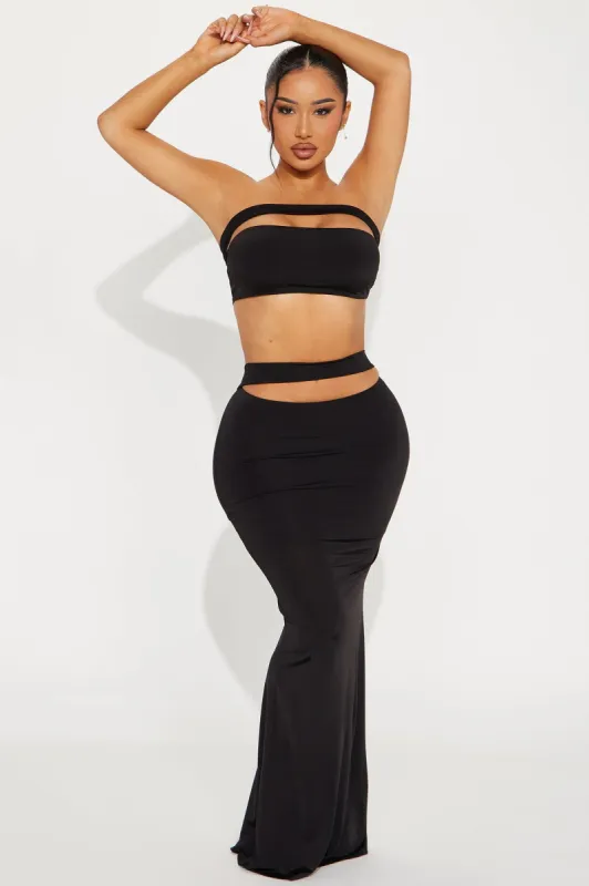 Show Me More Skirt Set - Black sold by Fashion Nova