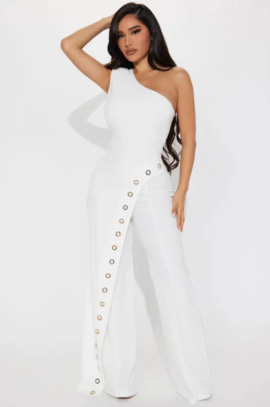 Always With You Jumpsuit - Off White sold by Fashion Nova