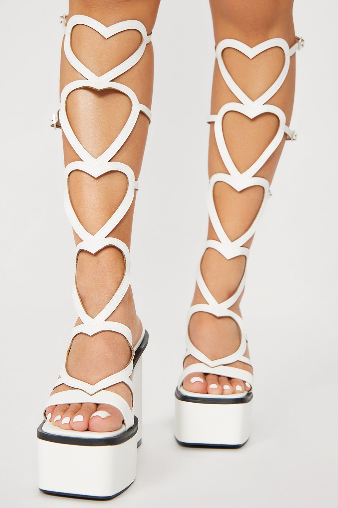 Love Struck Platform Heels - White sold by Fashion Nova product image thumbnail 2