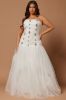 Dinah Embellished Tulle Gown - White sold by Fashion Nova