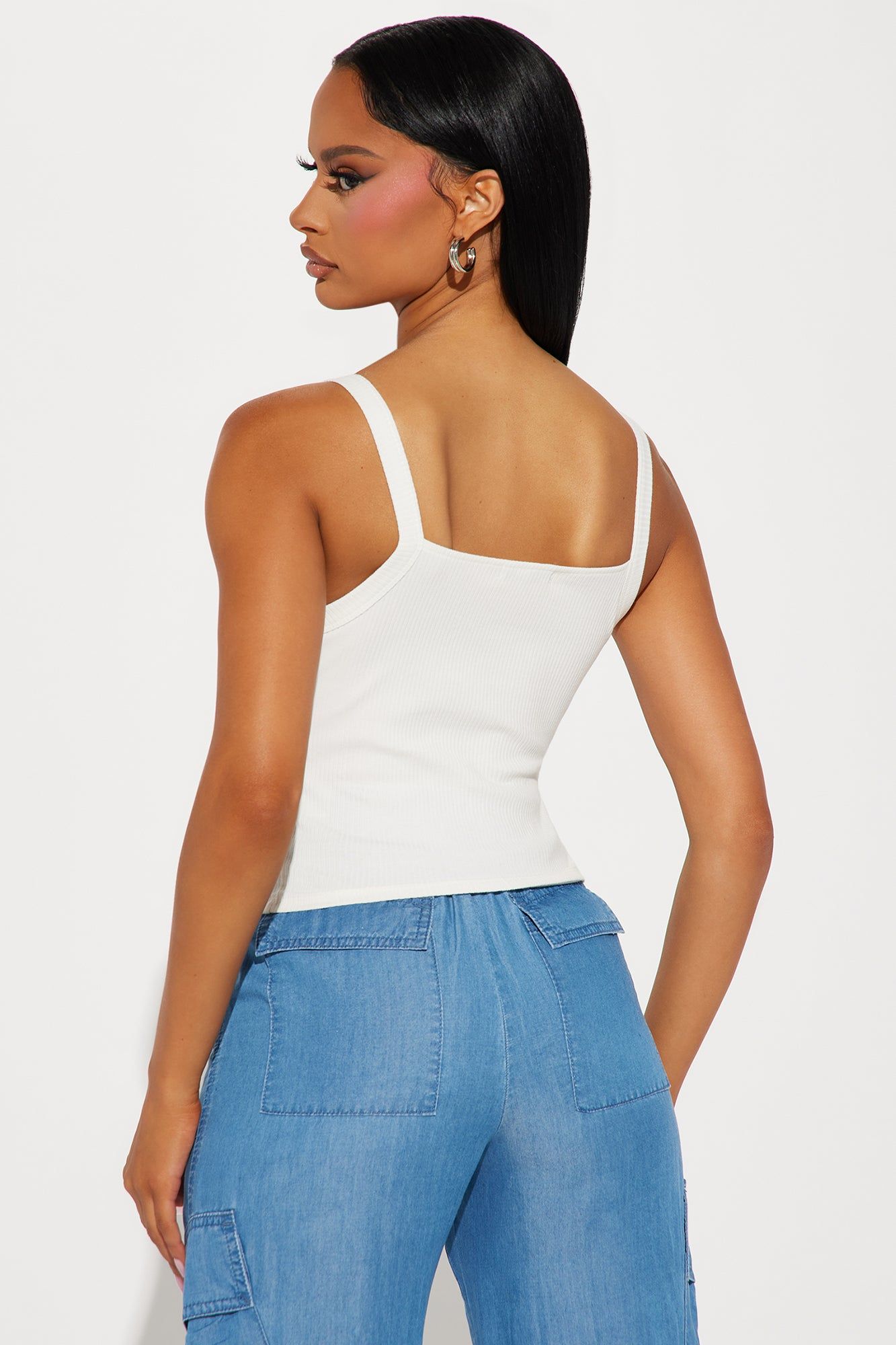Maria Ribbed Tee - White sold by Fashion Nova product image thumbnail 3