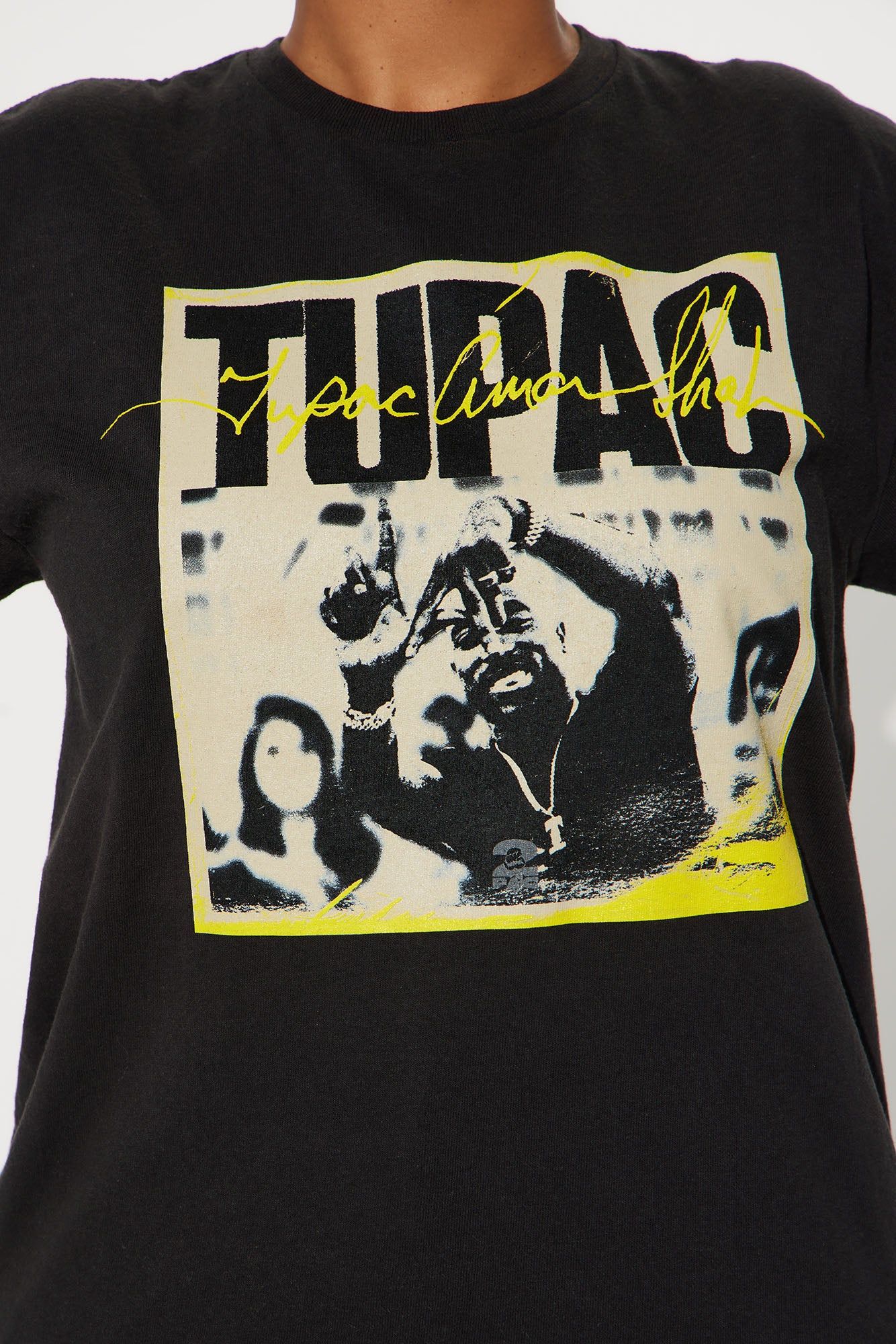 Tupac West Coast Washed Tee - Black Wash sold by Fashion Nova product image thumbnail 2