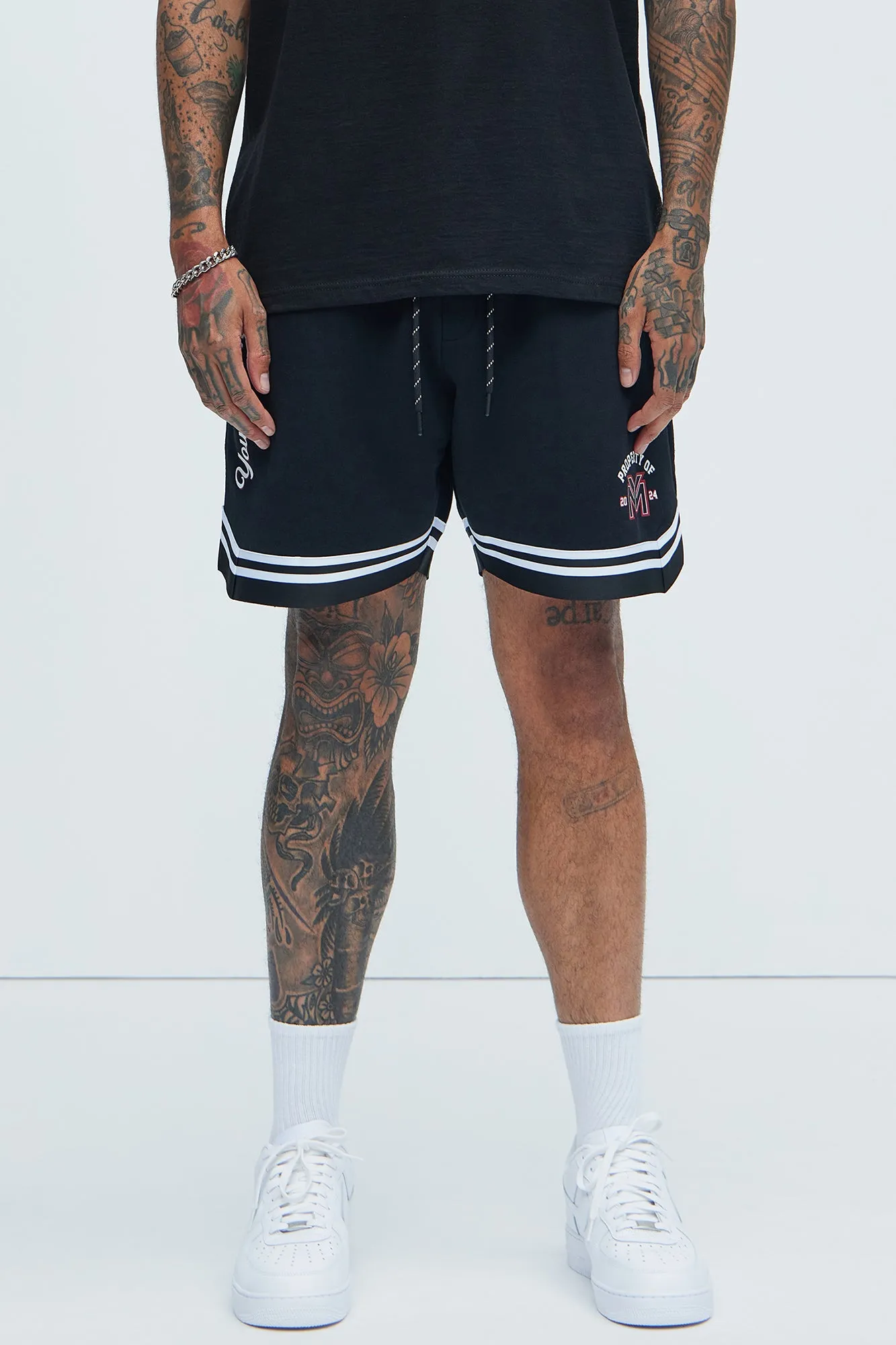 Lil Wayne Property Of Basketball Shorts - Black sold by Fashion Nova