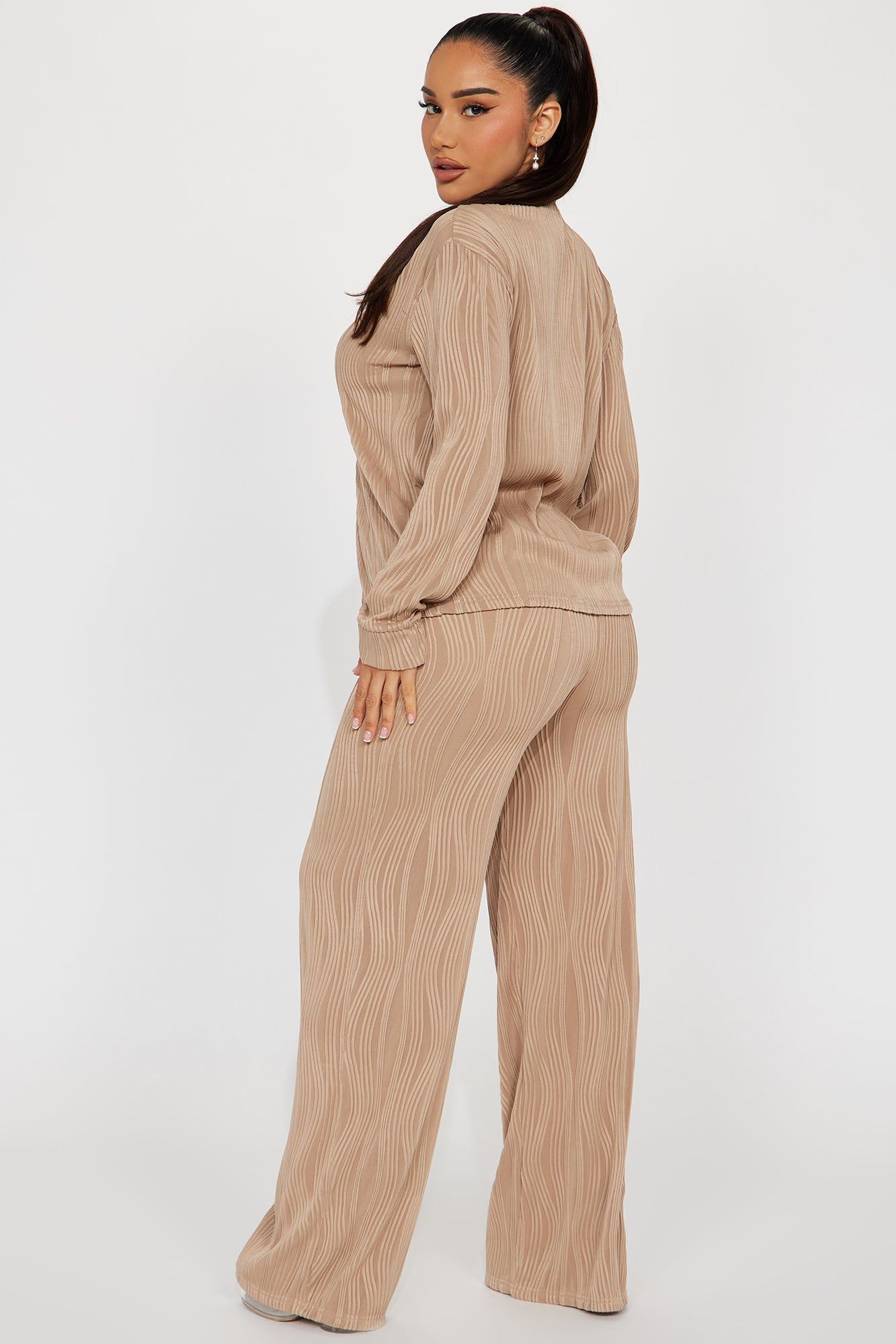 Anisa Textured Pant Set - Taupe sold by Fashion Nova product image thumbnail 3