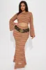Nobody Like Me Lace Skirt Set - Mocha sold by Fashion Nova