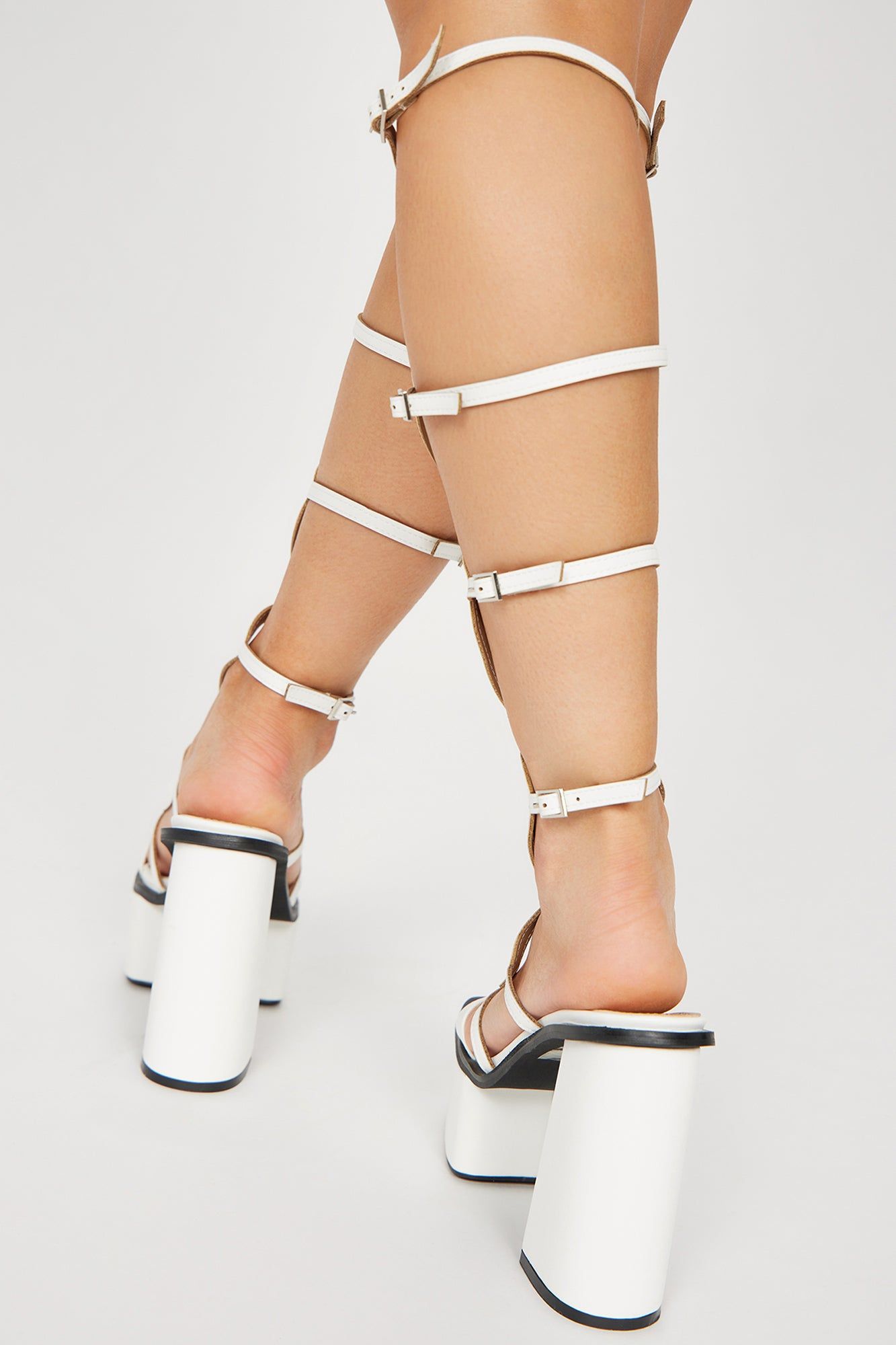 Love Struck Platform Heels - White sold by Fashion Nova product image thumbnail 4