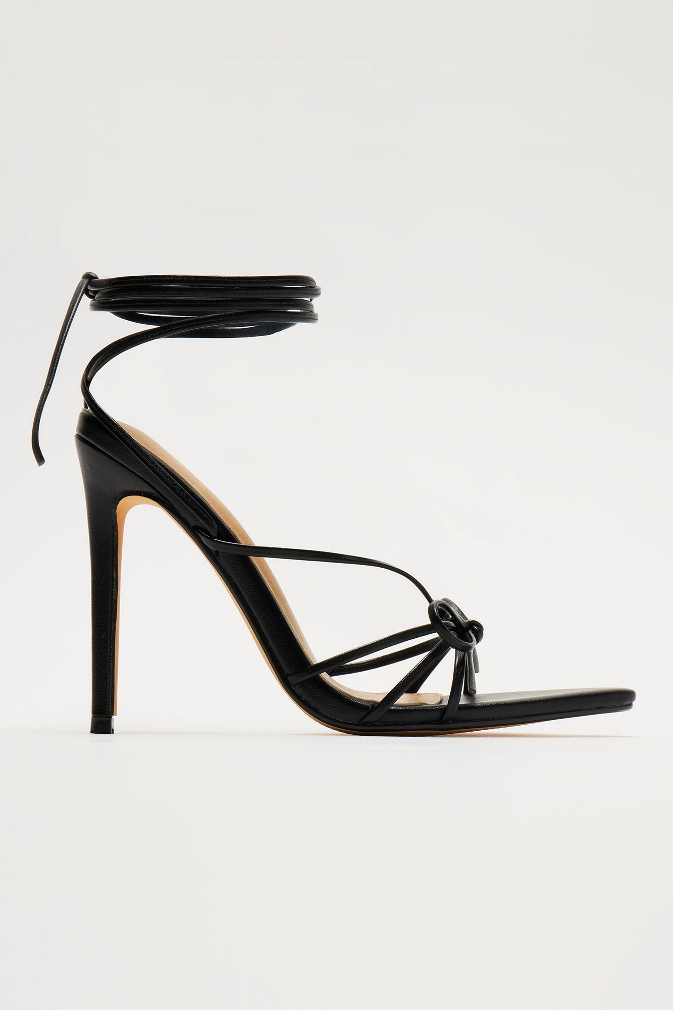 Raia Wrap Up Heels - Black sold by Fashion Nova product image thumbnail 4