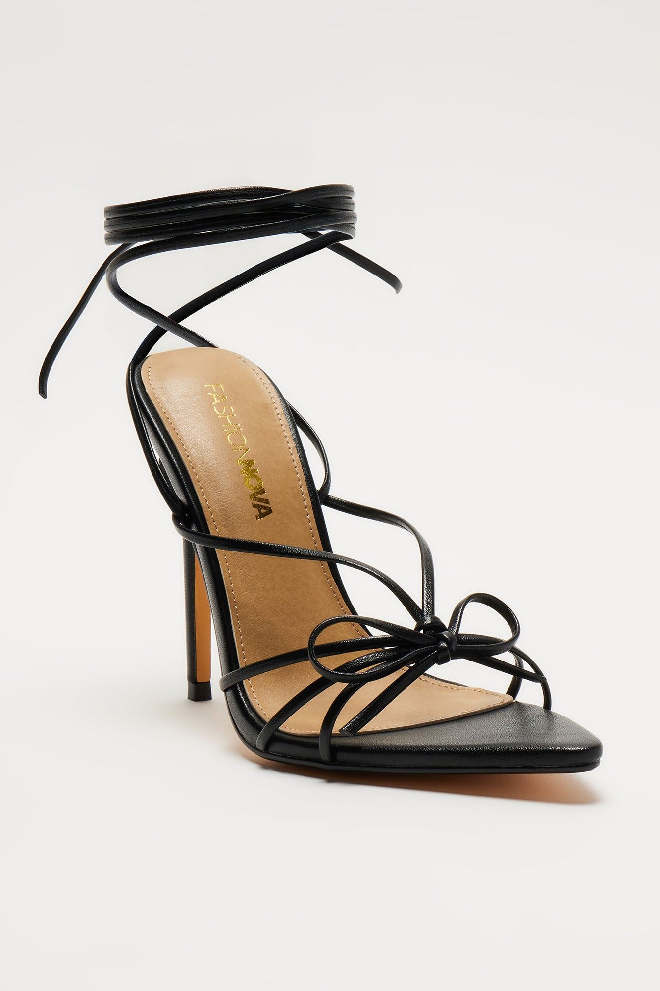 Raia Wrap Up Heels - Black sold by Fashion Nova product image thumbnail 2